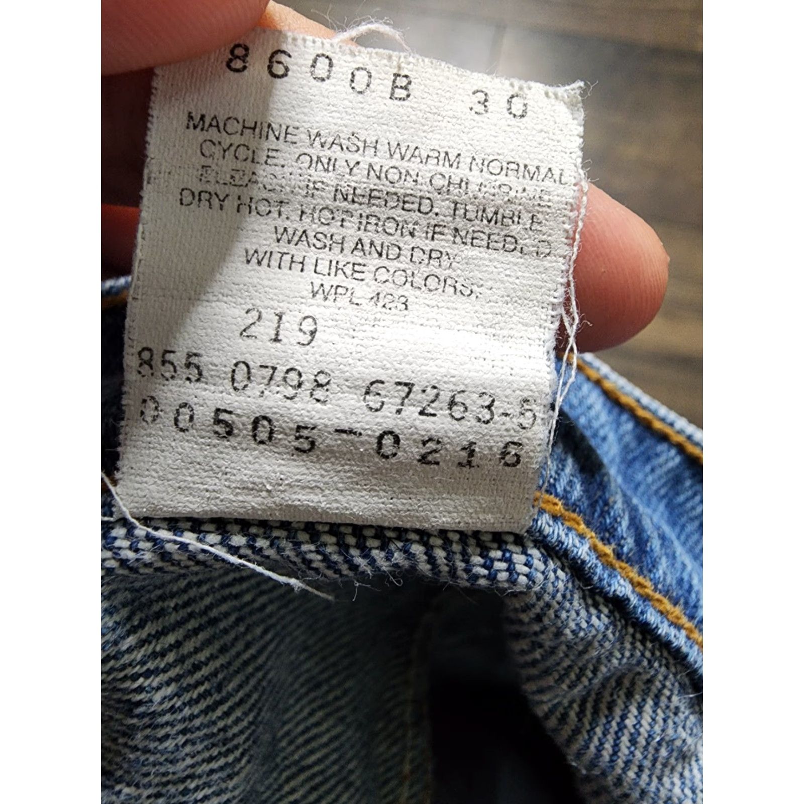 Levi's Levis Mens Jeans 42x32 Blue Denim 505 Regular Straight Fit Mid Rise Size US 42 / EU 58 - 4 Thumbnail