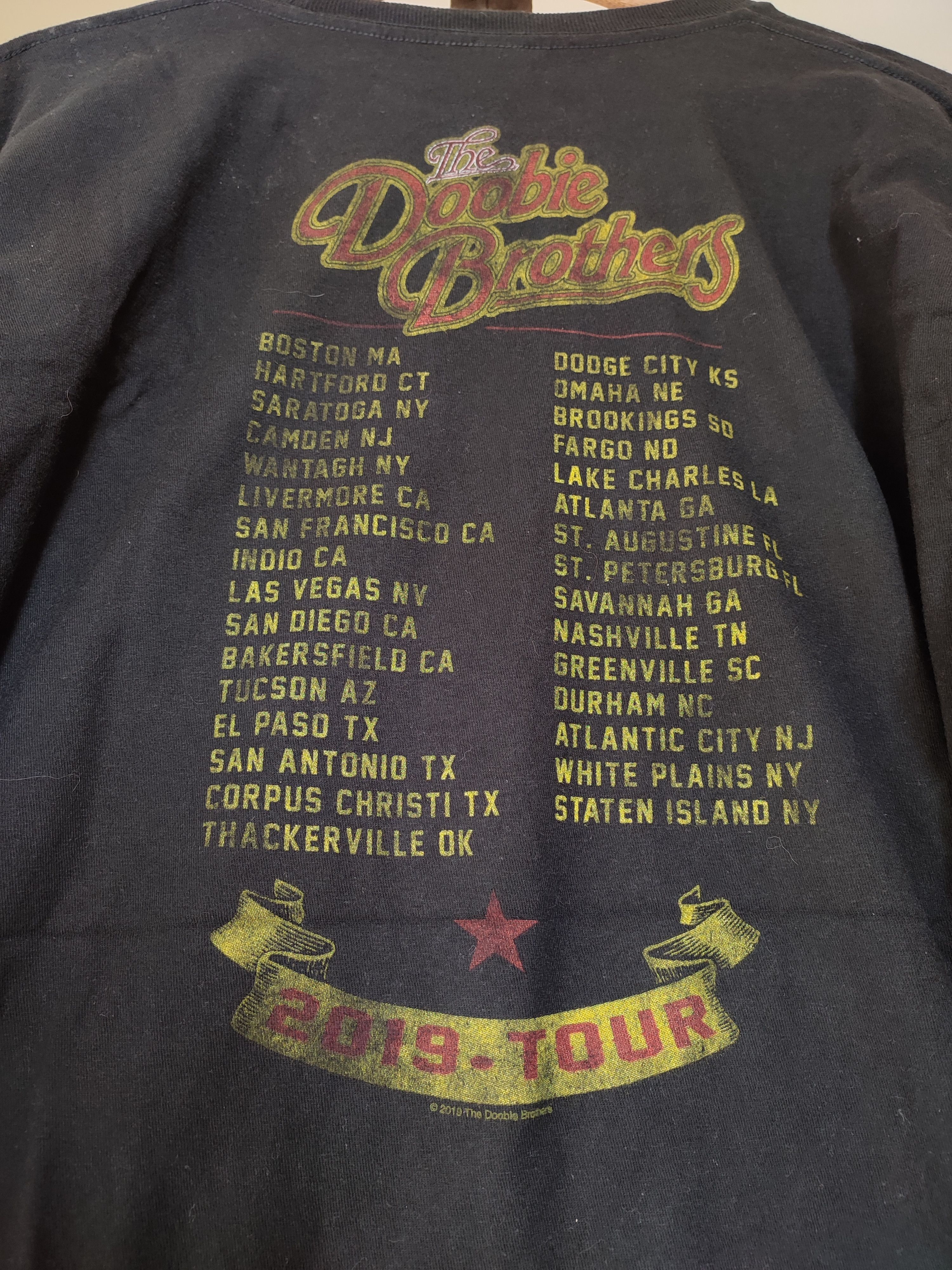 The Doobie Brothers 2019 Tour Black Long Sleeve