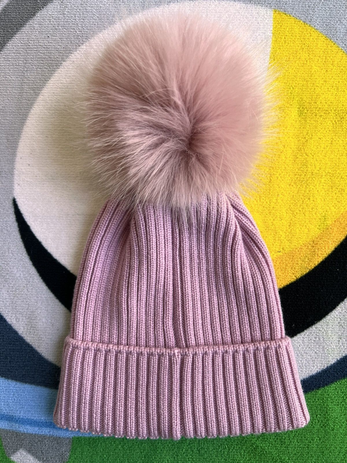 Moncler Moncler Berretto Tricot Pom Pom Beanie pink logo hat cap cuf Size ONE SIZE - 3 Thumbnail