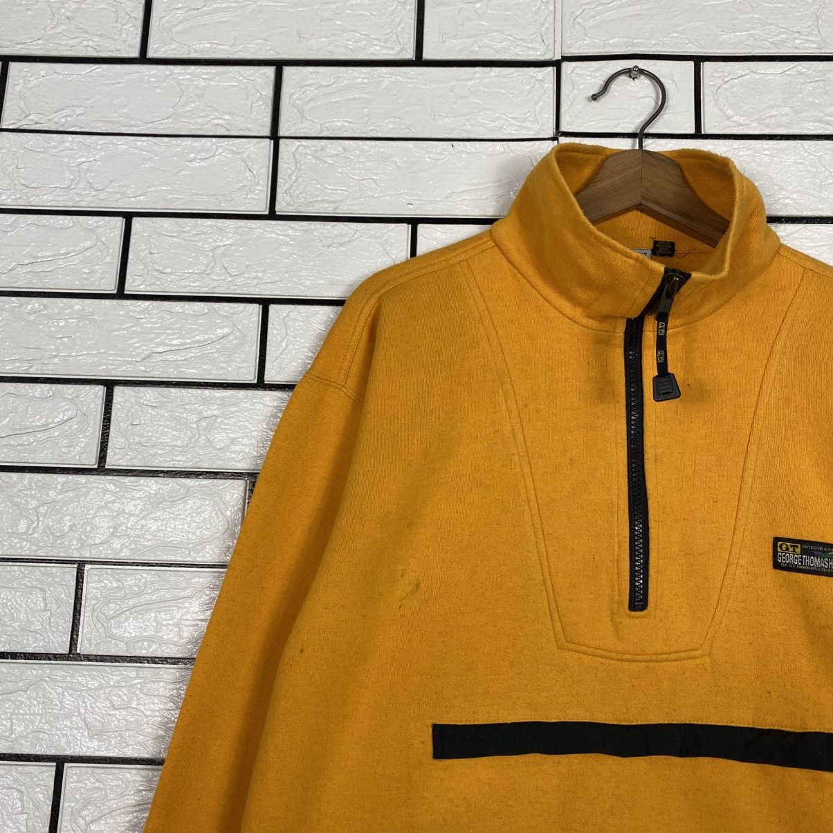 Japanese Brand Vintage Fleece Jacket Dip Pile Sherpa George Thomas Hawkins Size US M / EU 48-50 / 2 - 8 Thumbnail