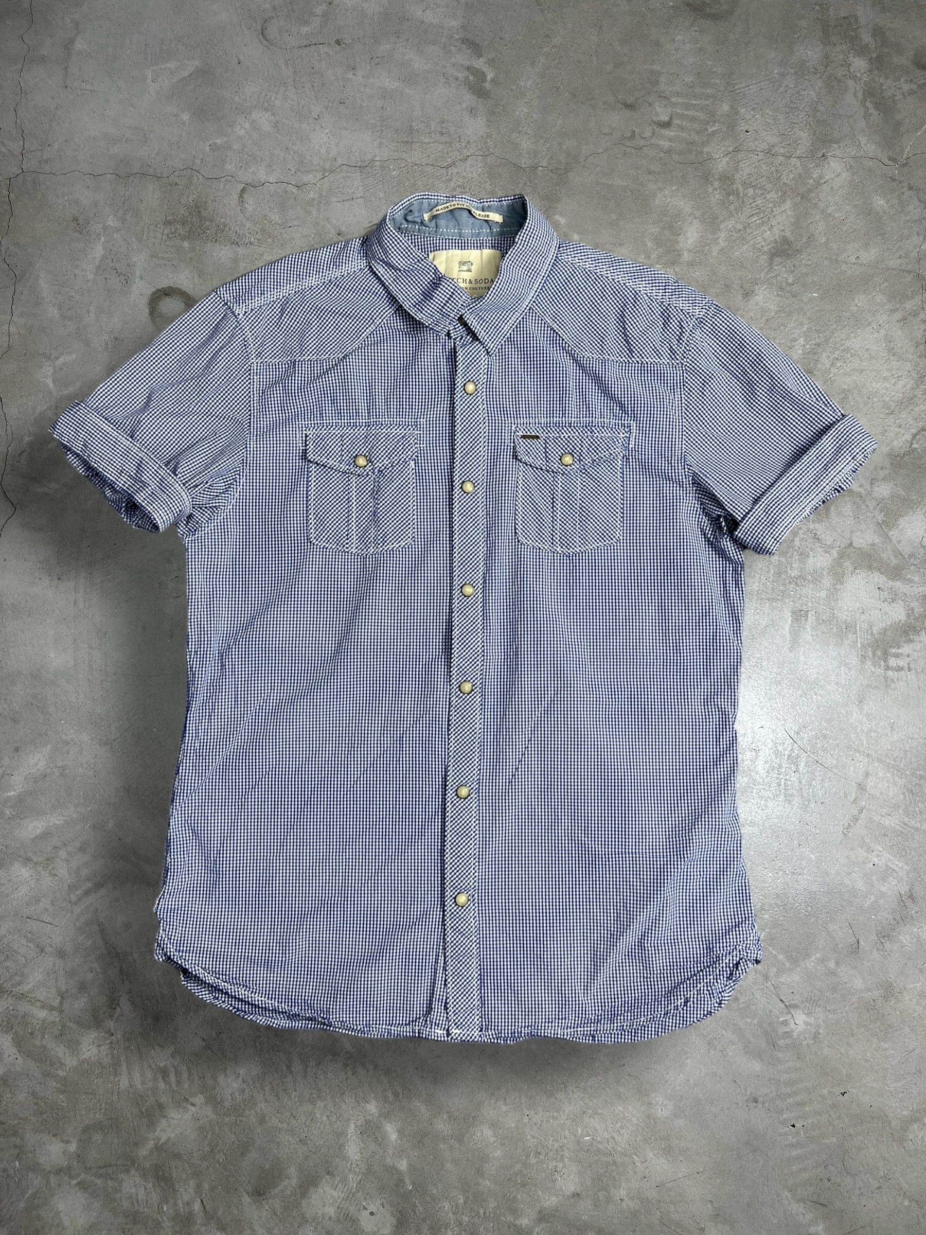 Scotch & Soda Scotch & Soda Embroidery Plaid Western Shirt JK449 Size US M / EU 48-50 / 2 - 4 Thumbnail