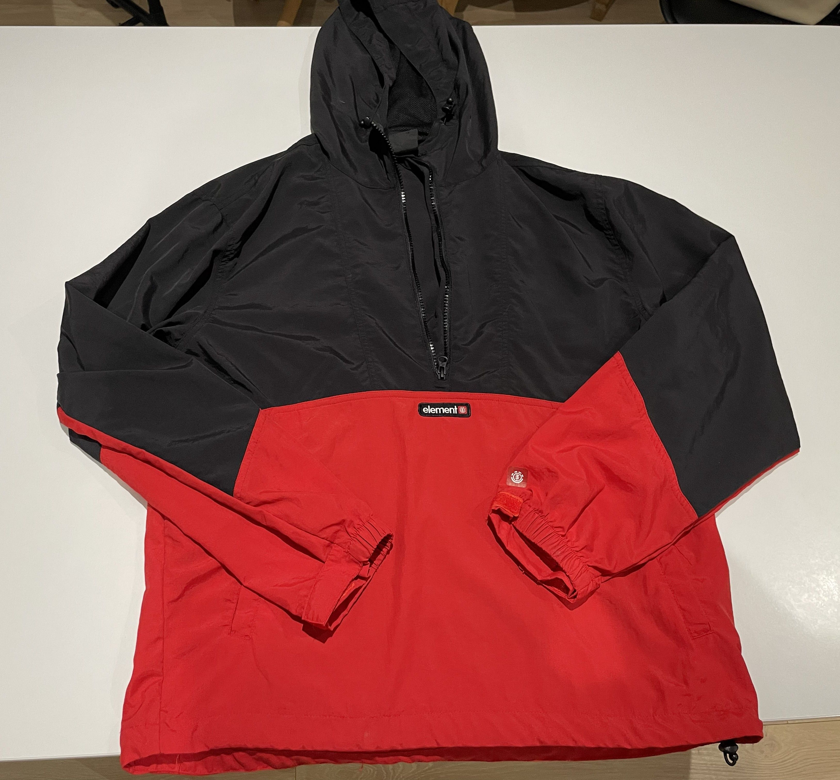 Element ELEMENT Colorblock Windbreaker Anorak - Black/Red - Small Size US S / EU 44-46 / 1 - 12 Thumbnail