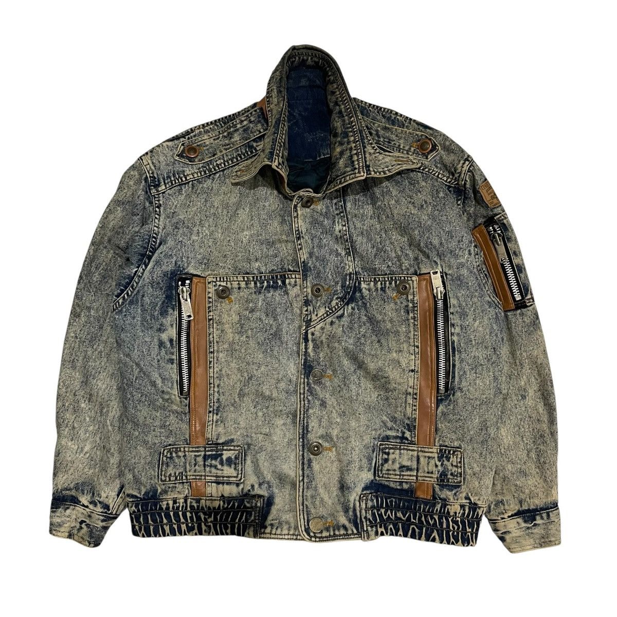 Avirex Vintage Avirex Denim Bomber Jacket Size US L / EU 52-54 / 3 - 4 Thumbnail