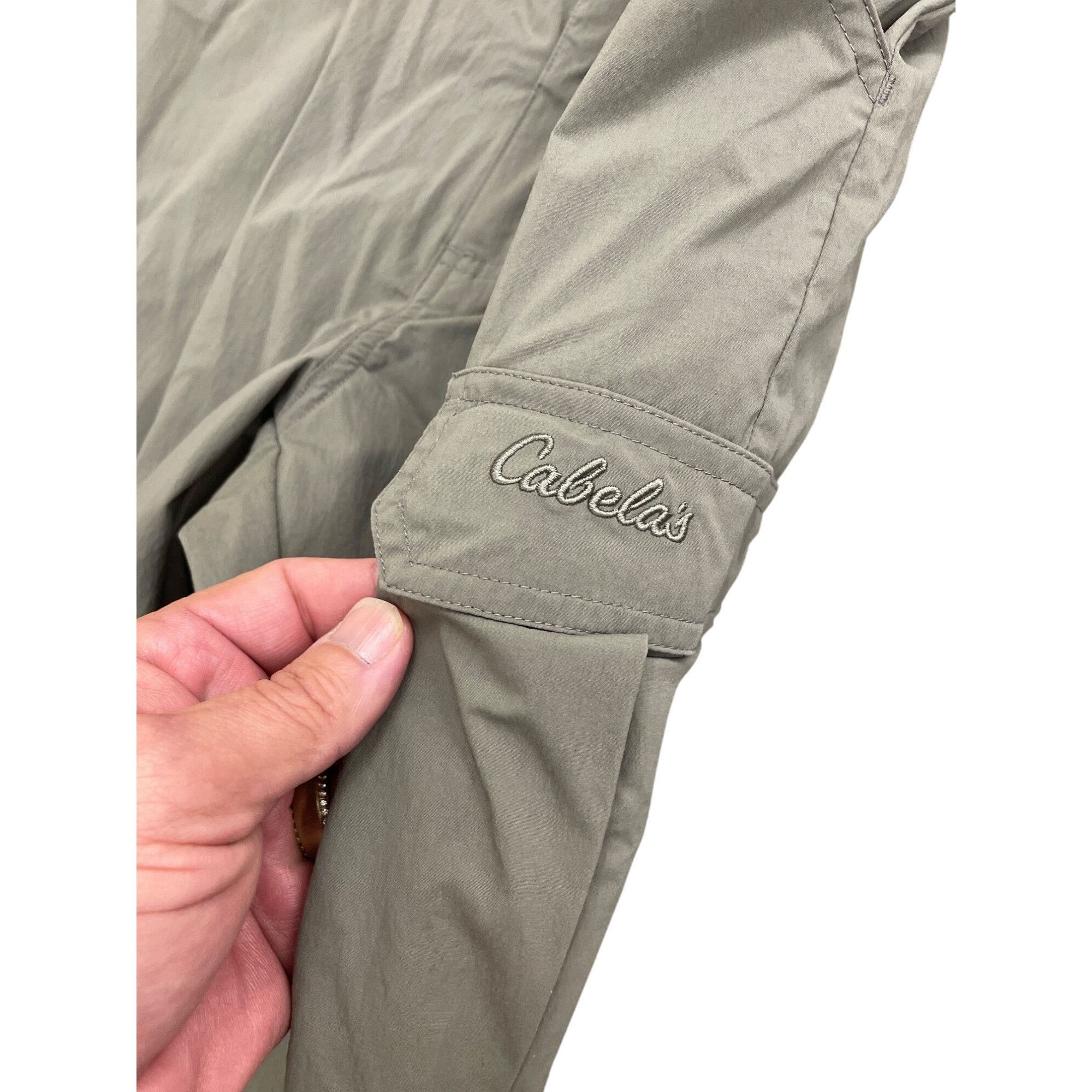 Cabelas Cabelas Mens green Lightweight Nylon Outdoor Cargo Pants W34 Size US 34 / EU 50 - 5 Thumbnail