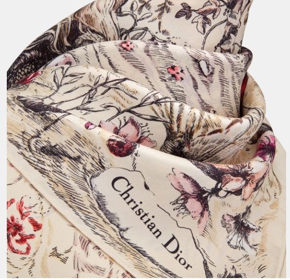 Dior o1w1db11024 Size: OS / 90 Square Scarf in Multicolor Size ONE SIZE - 3 Thumbnail