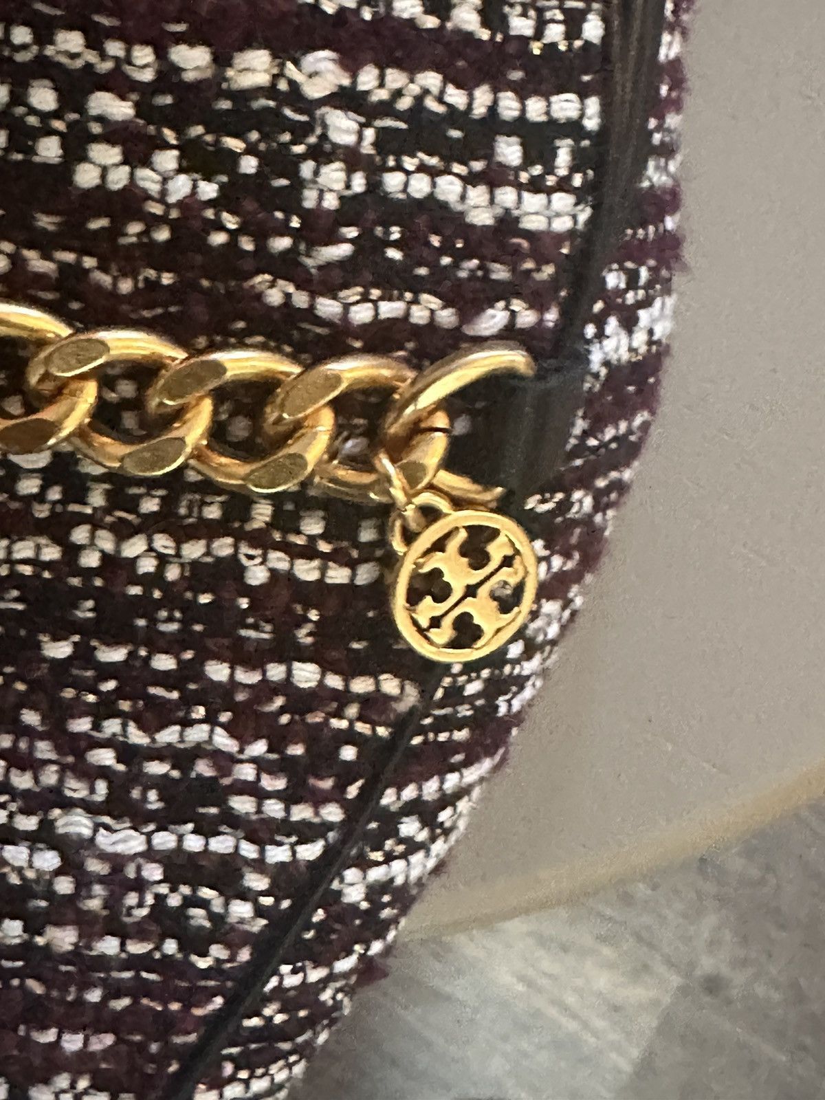 Tory Burch Tory Burch Tweed Loafers with Gold Hardware Size US 9 / IT 39 - 2 Thumbnail