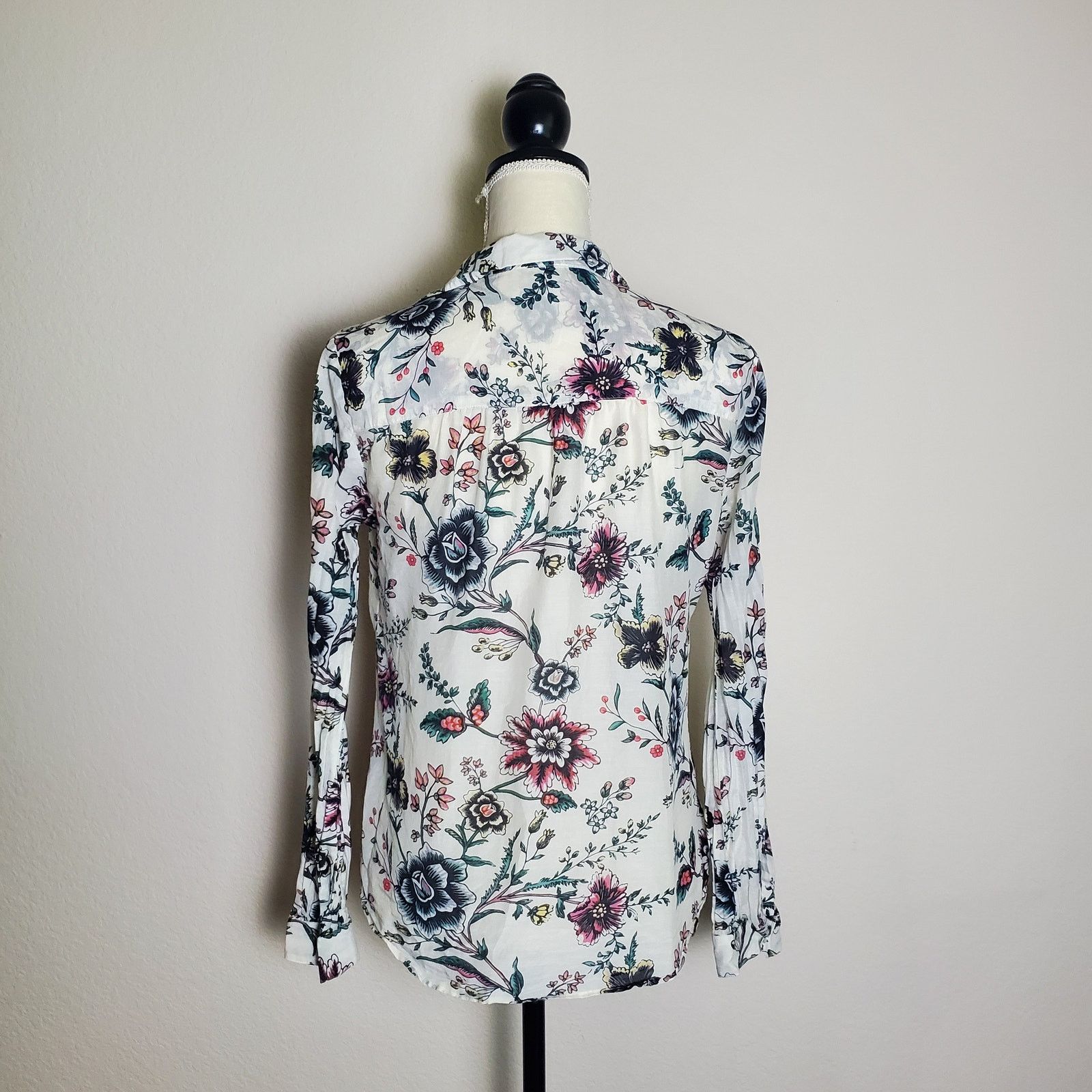 Loft Loft Paisley Long Sleeve Blouse Small Size S / US 4 / IT 40 - 3 Thumbnail