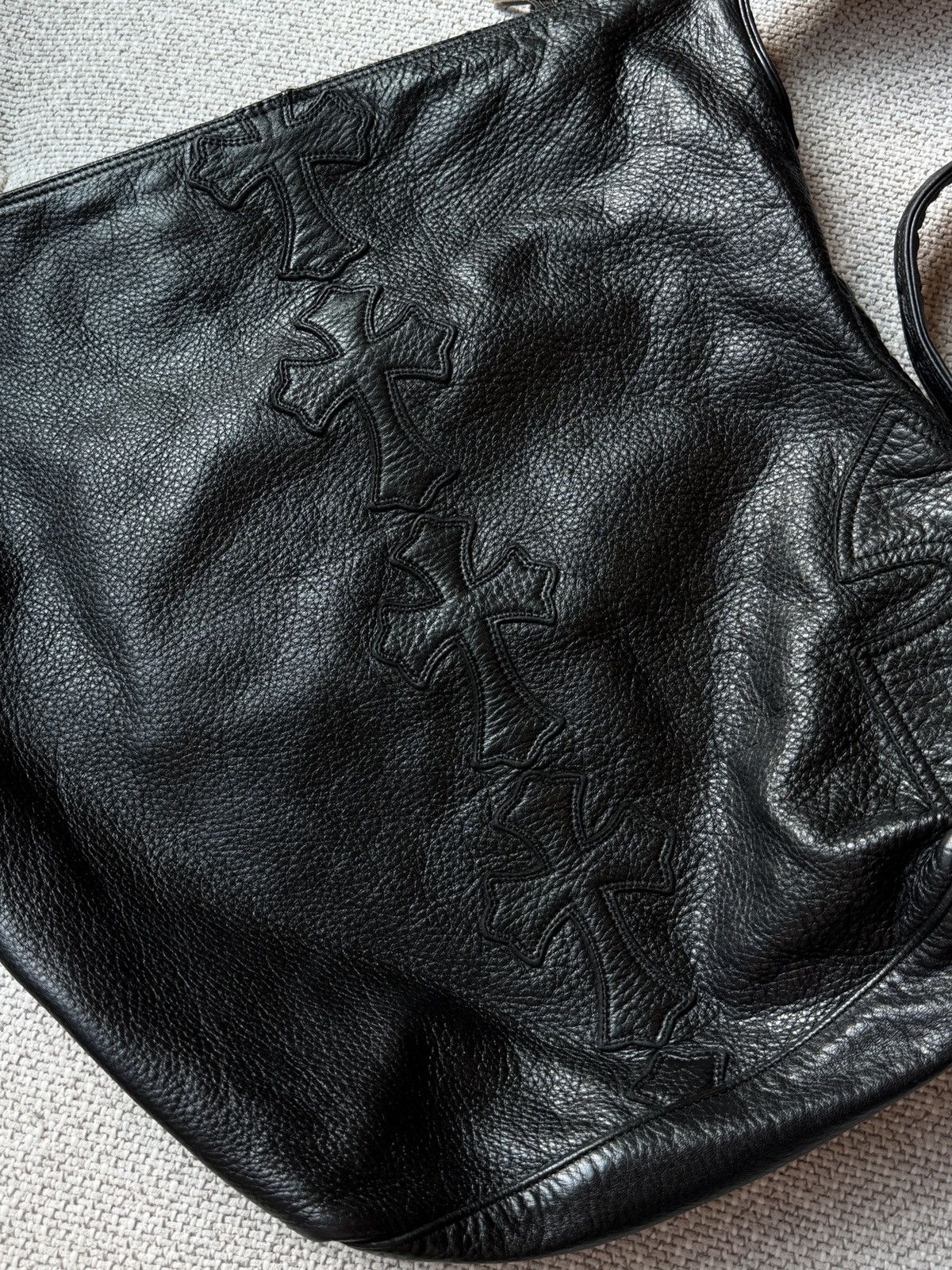 Chrome Hearts Chrome Hearts Black Lelo Cross Patch Messenger Bag Size ONE SIZE - 3 Thumbnail