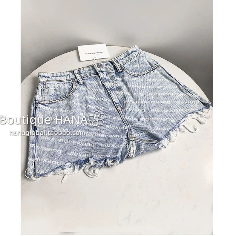 Alexander Wang Alexander Wang Bite Logo Denim Shorts - dmc Size US 30 / EU 46 - 1 Thumbnail