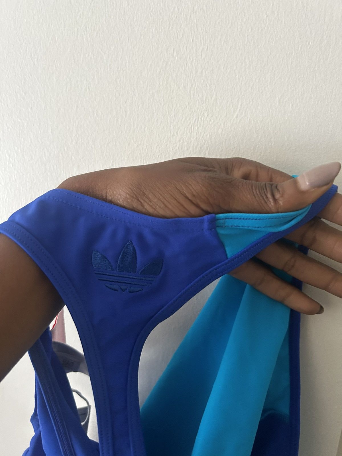 Adidas Adidas x Lotta Volkova blue one-piece swimsuit Size S Size ONE SIZE - 17 Thumbnail