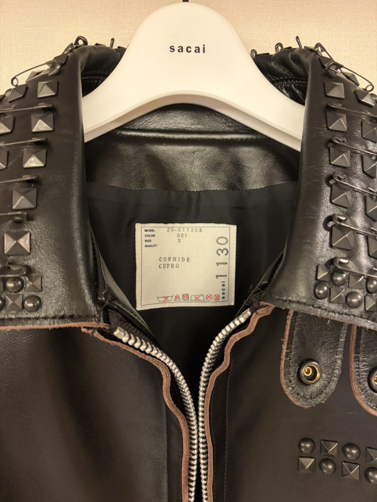 Sacai sacai Studded Leather Jacket – Ultra Limited Size 3 Size US L / EU 52-54 / 3 - 7 Thumbnail