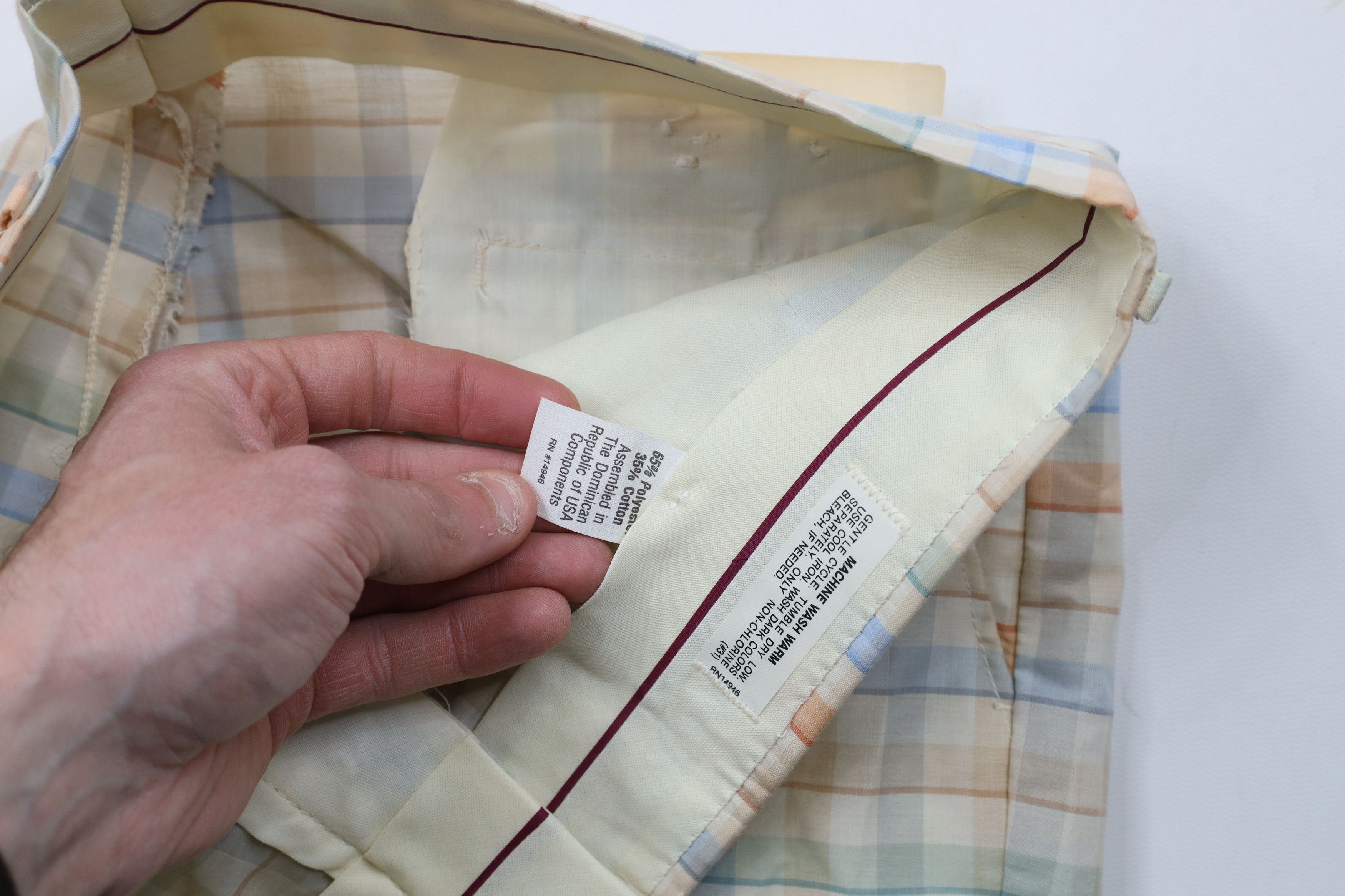Vintage Deadstock Vintage 60s 70s Streetwear Plaid Chino Shorts Size US 36 / EU 52 - 7 Thumbnail