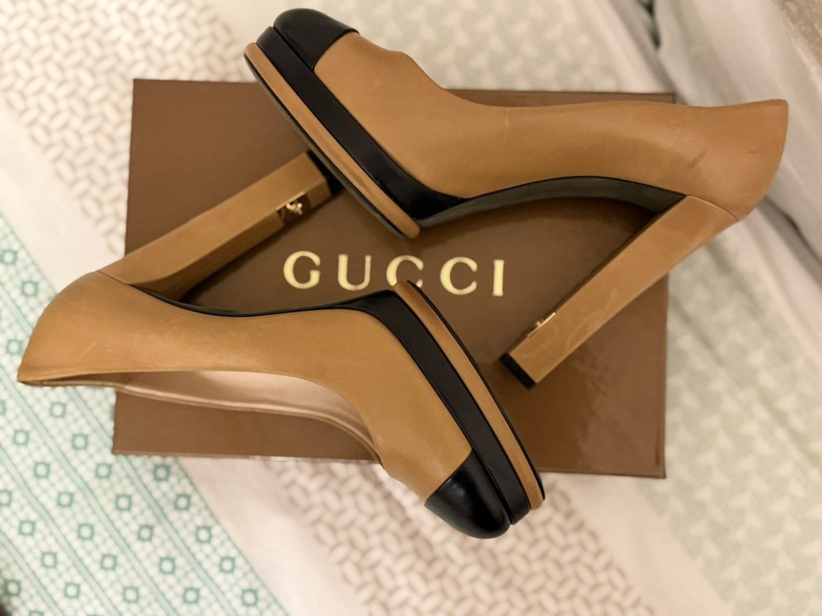 Chanel Channel heels in caramel color way Size US 11 / IT 41 - 1 Thumbnail