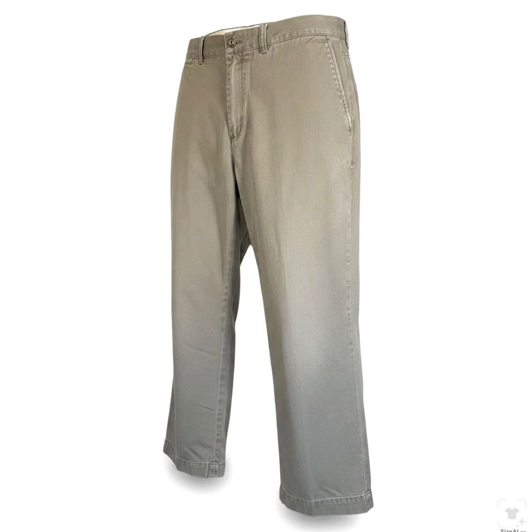 Polo Ralph Lauren Polo Ralph Lauren Preston Chino Pants Mens 38x30 Beige Pleated Cotton - Classic Fit, Zip Button Closure, Pockets, Logo Size US M / EU 48-50 / 2 - 2 Thumbnail