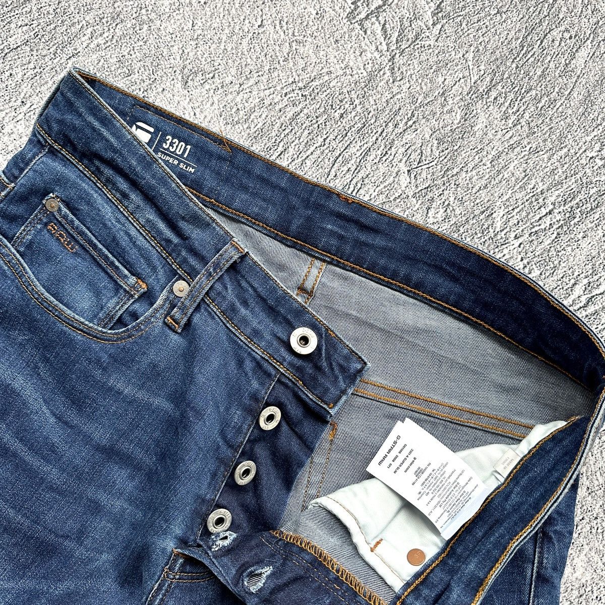 G-Star Men’s Jeans G-Star Raw 3301 Super Slim Dark Blue Size: 30/30 Size US 30 / EU 46 - 11 Thumbnail