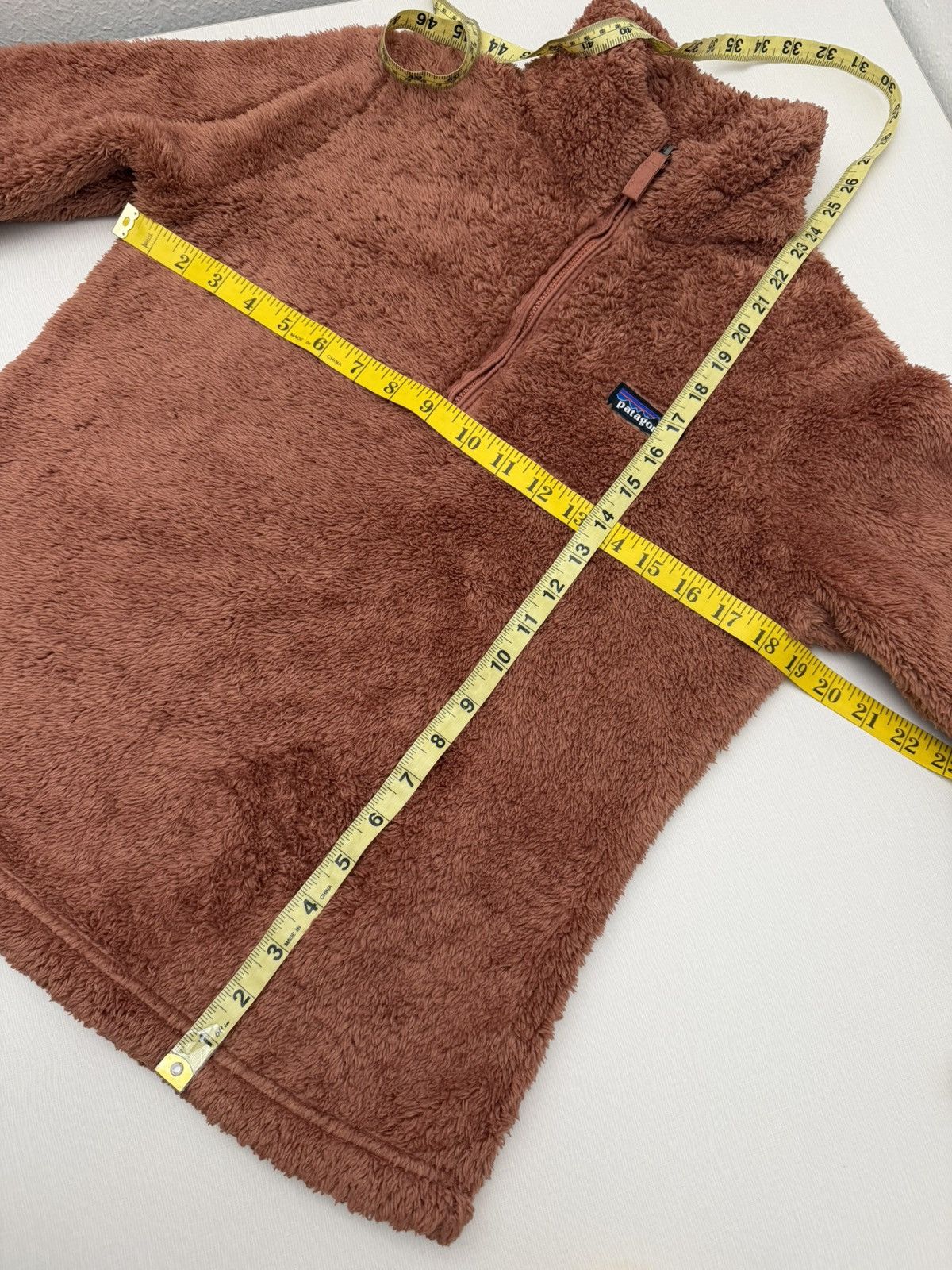Patagonia Patagonia Womens 1/4 Zip Pullover Small Burnt Orange Sherpa Size S / US 4 / IT 40 - 8 Thumbnail