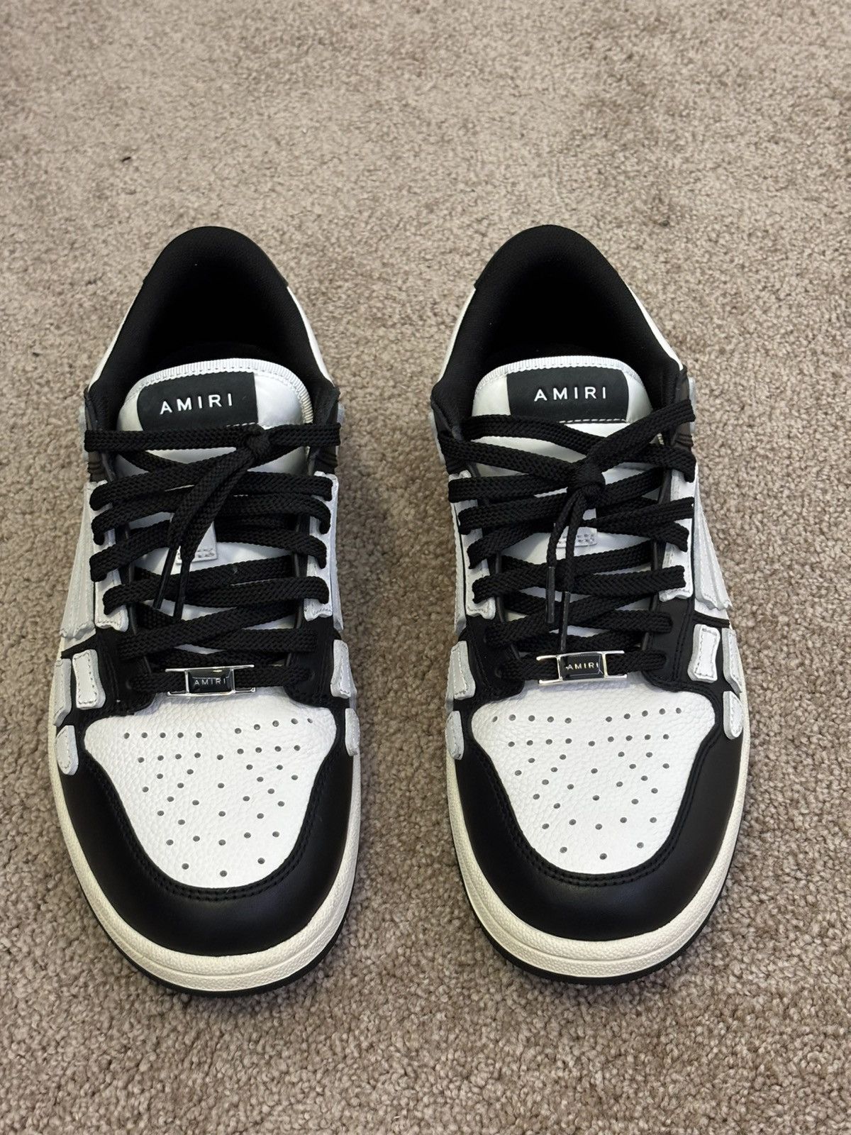 Amiri Amiri Skel Top Low ‘Black White’ Size US 9 / EU 42 - 3 Thumbnail