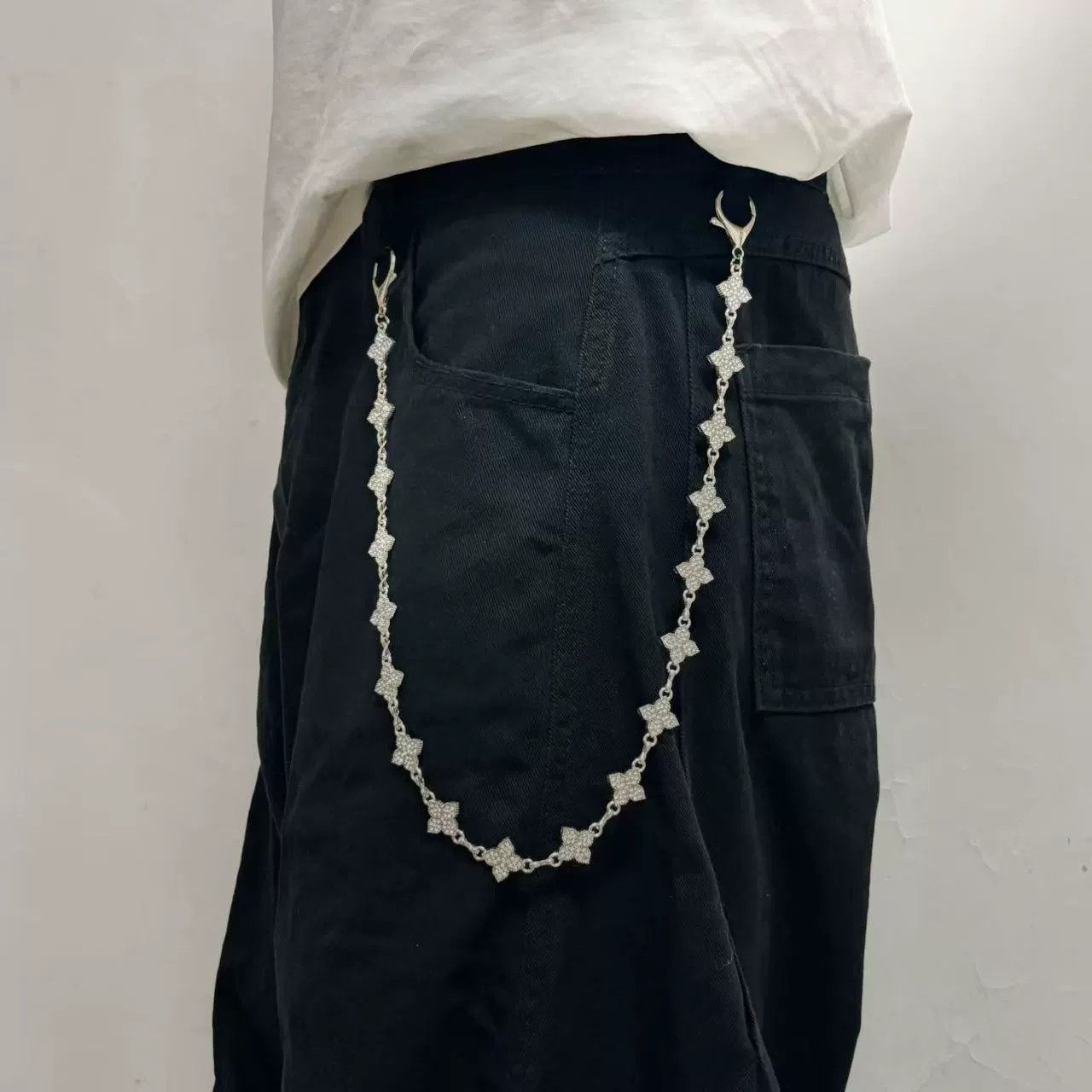 Vintage Retro hip-hop punk style jeans waist chain Size ONE SIZE - 3 Thumbnail
