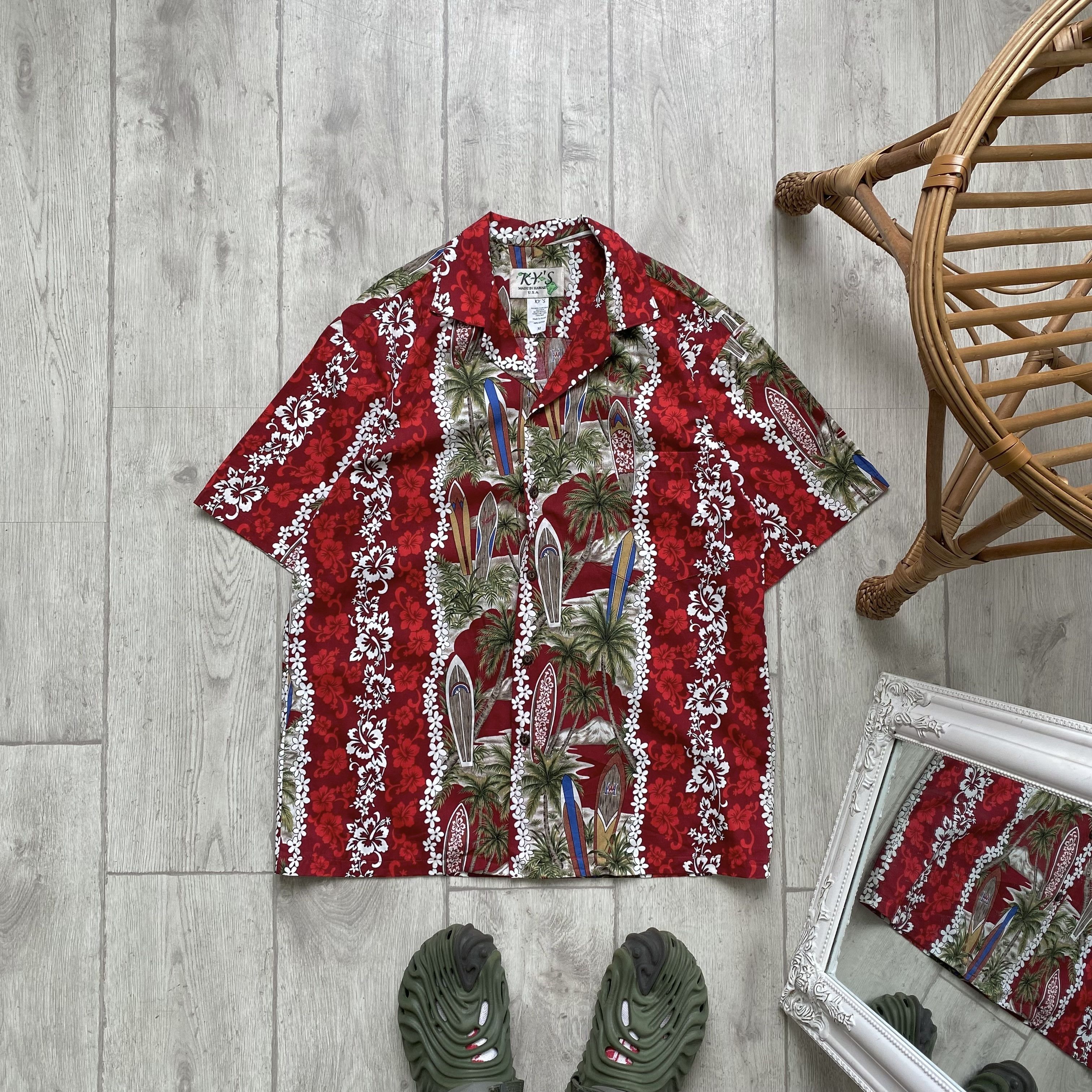Vintage 🏄🏼‍♀️Vintage 90s Hawaiian Shirt Y2K Board logo Alohawear Size US L / EU 52-54 / 3 - 1 Thumbnail