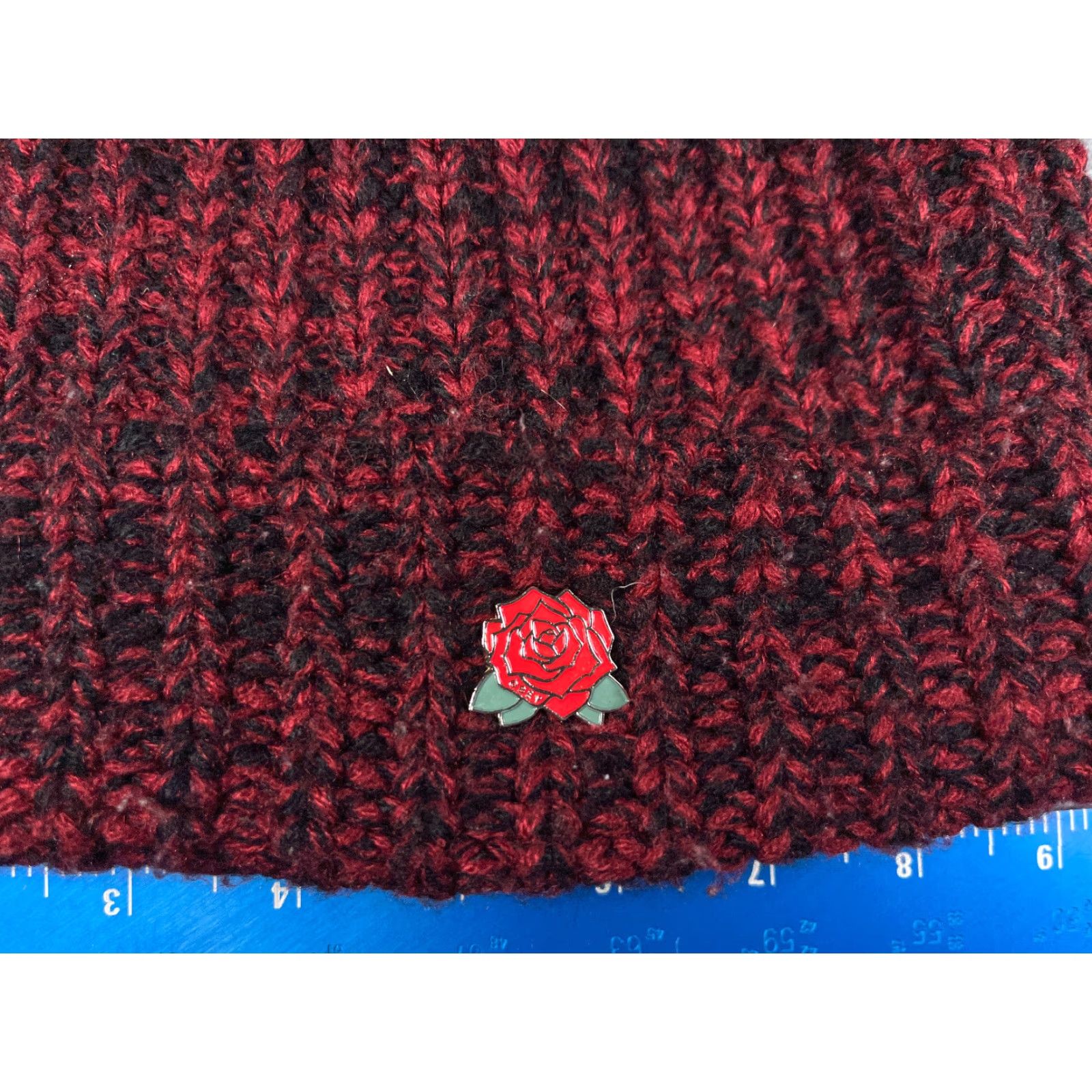 Obey OBEY GIANT Beanie Hat Adult One Size Red Knit 100% Acrylic Ski Snow Casual Outdoor Mens Beanie Size ONE SIZE - 2 Thumbnail