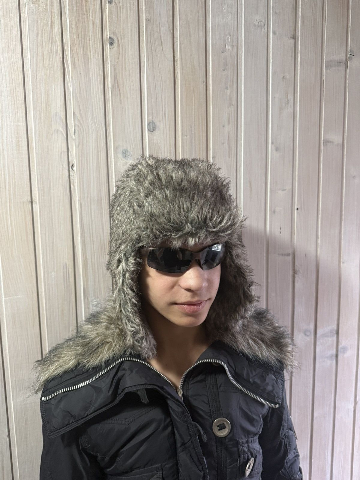 Japanese Brand × Vintage Y2K Fur Ushanka Vintage Fuzzy Trapper Hat Size ONE SIZE - 5 Thumbnail