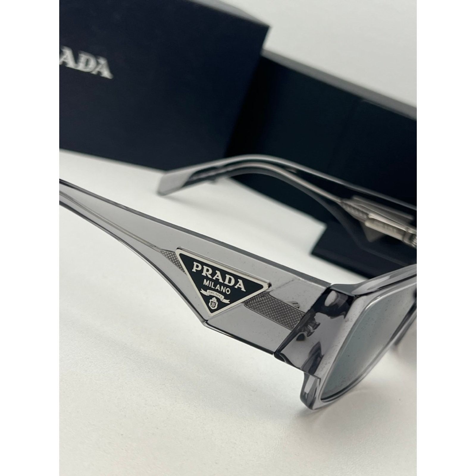 Prada NEW Prada PR10ZS Asphalt Grey Sunglasses Unisex $563 Size ONE SIZE - 4 Thumbnail