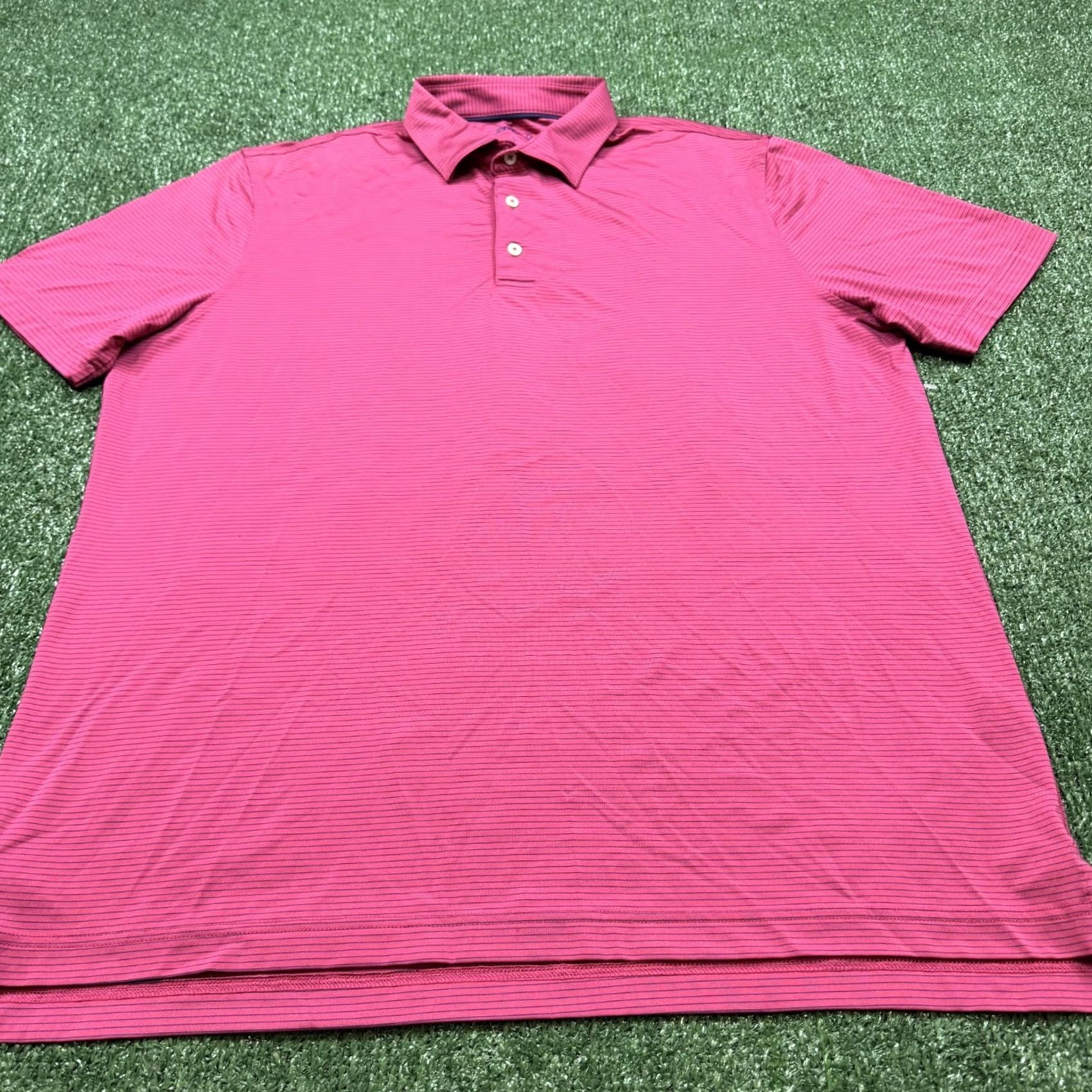 johnnie-O johnnie-O Polo Shirt Mens Size L Pink Short Sleeve Collared Lightweight Preppy Sports Golf Shirt Size US L / EU 52-54 / 3 - 3 Thumbnail