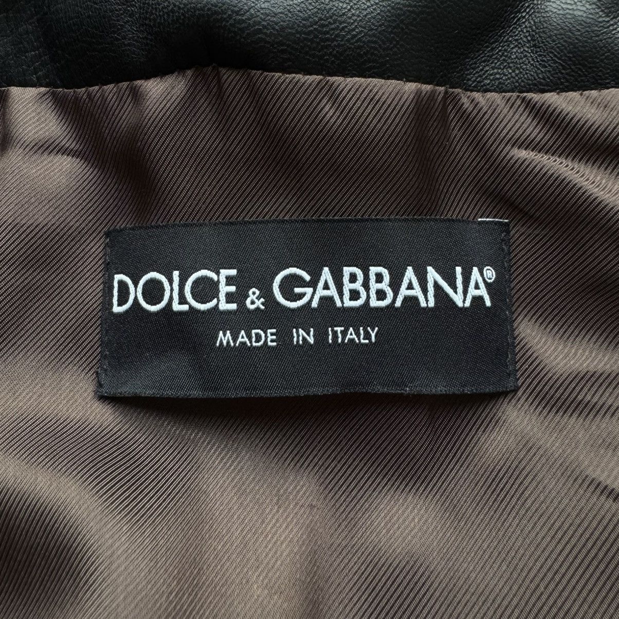 Dolce & Gabbana Dolce & Gabbana FW2005 Double Layered Bomber Leather Jacket Size US L / EU 52-54 / 3 - 14 Thumbnail