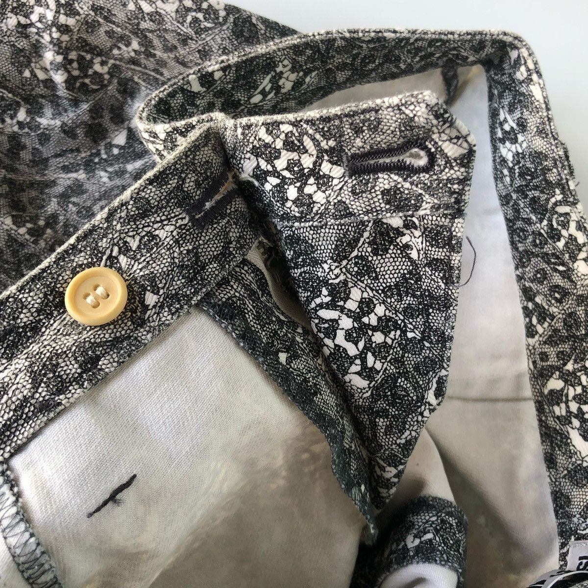 Issey Miyake Vintage 90s Issey Miyake Pattern Bootcut Flare Pants Size US 30 / EU 46 - 6 Thumbnail