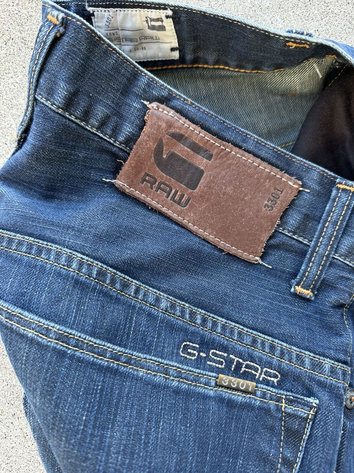 G-Star G Star Raw Denim Jeans Men Size 30x32 Straight Fit Dark Wash Size US 30 / EU 46 - 7 Thumbnail
