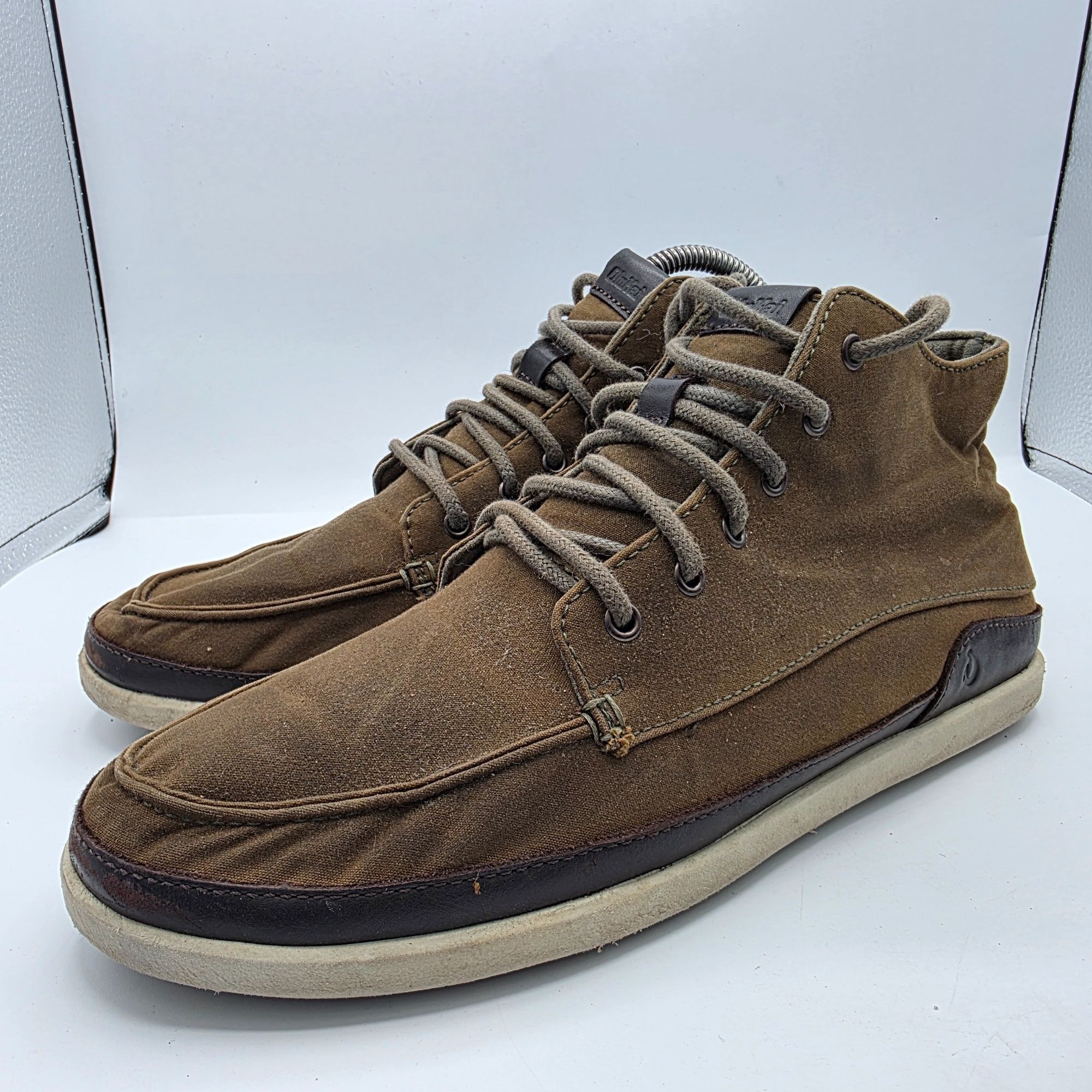 Olukai Olukai Nalukai Kapa Boots Mens 9.5 Dark Brown Mid Lace Up Sh Size US 9.5 / EU 42-43 - 4 Thumbnail
