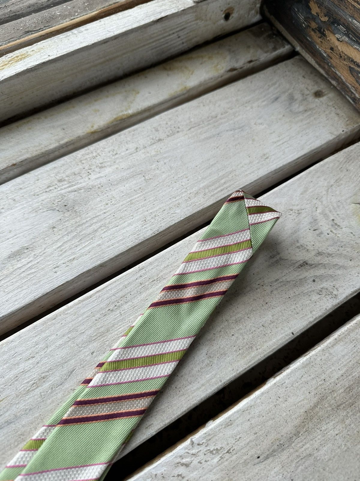 Hugo Boss × The Tie Bar × Vintage 🚨Vintage Hugo Boss tie 90s Flowers cravatca Y2K Calssic Size ONE SIZE - 5 Thumbnail