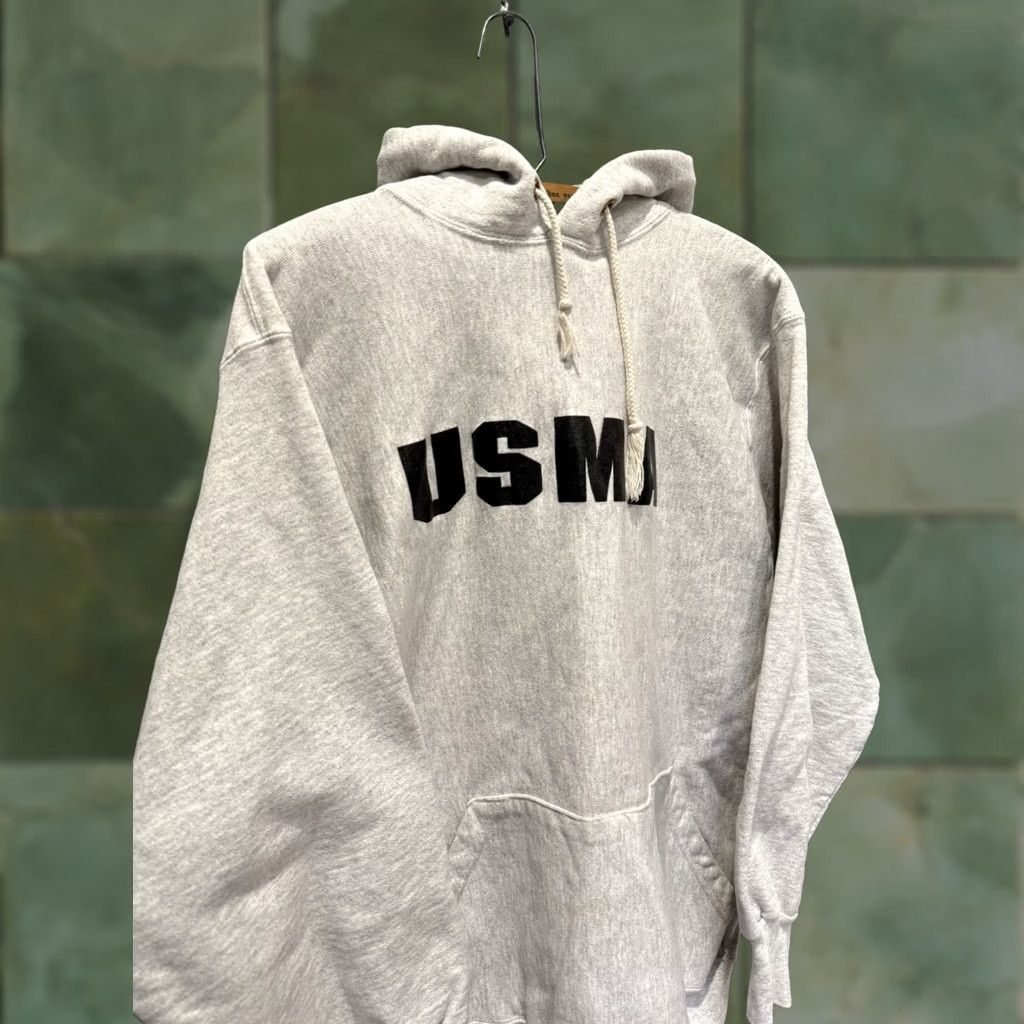 Vintage VINTAGE Military USMA Academy Reverse Weave Style Hoodie XL Gray USA 80’s Size US XL / EU 56 / 4 - 1 Thumbnail