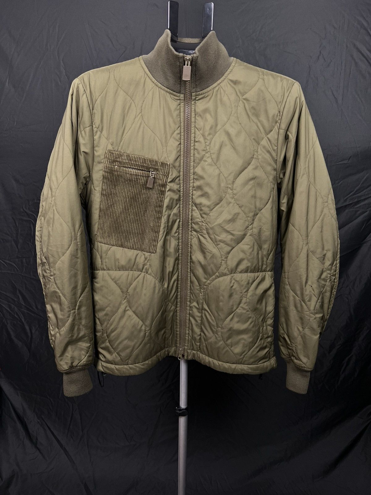 Aspesi Aspesi Men’s Nylon Quilted Jacket Olive Thermore Insulated Size US S / EU 44-46 / 1 - 1 Thumbnail