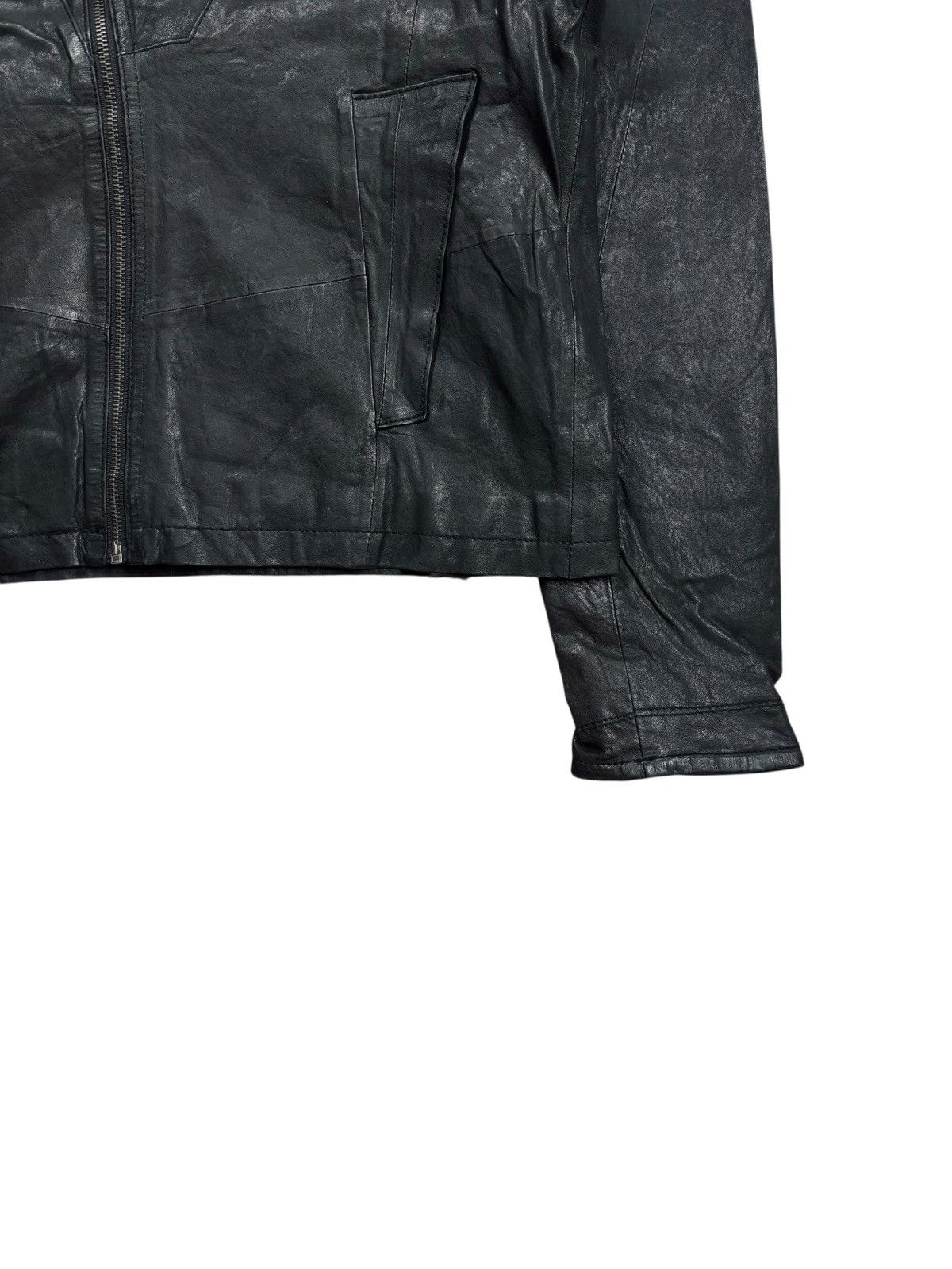 Tornado Mart 2000s Codes Combine - Asymetrical Zips Leather Jacket Size US M / EU 48-50 / 2 - 5 Thumbnail
