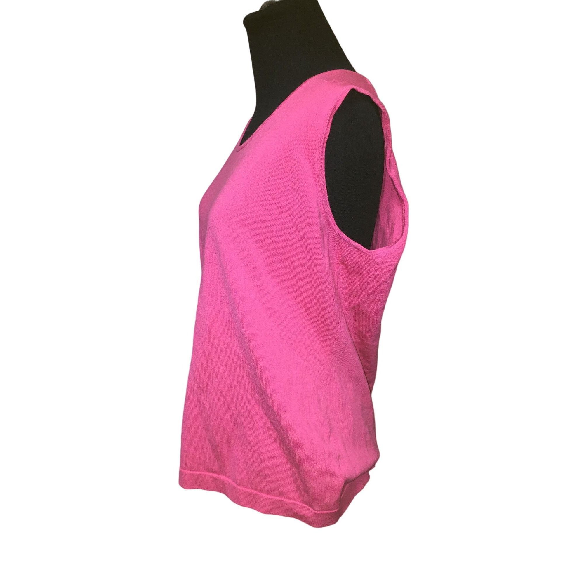 Other Womens Size Large Jones New York Collection Pink Tank Top/Lo Size L / US 10 / IT 46 - 7 Thumbnail