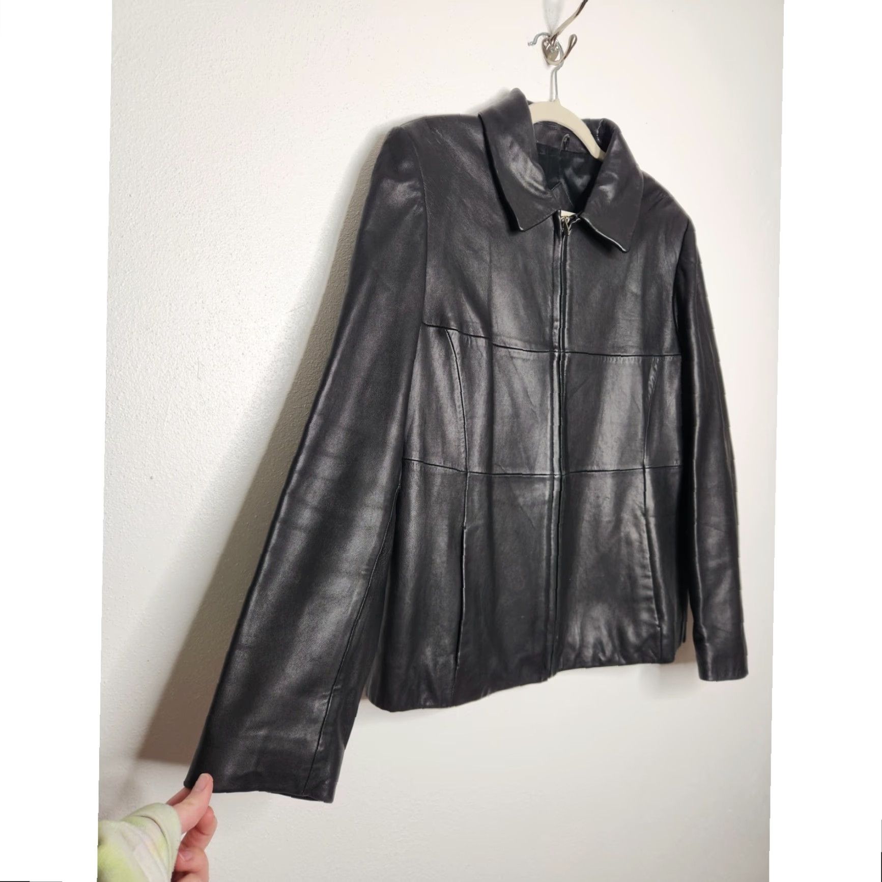 Vintage VINTAGE Valerie Stevens Leather Jacket Womens Large Biker HD Black Zip Jacket L Womens Leather Jacket Size L / US 10 / IT 46 - 2 Thumbnail