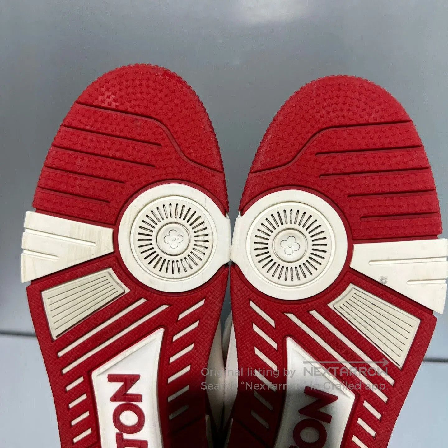 Louis Vuitton Louis Vuitton Trainer White Red Sneakers. Size US 8.5 / EU 41-42 - 7 Thumbnail