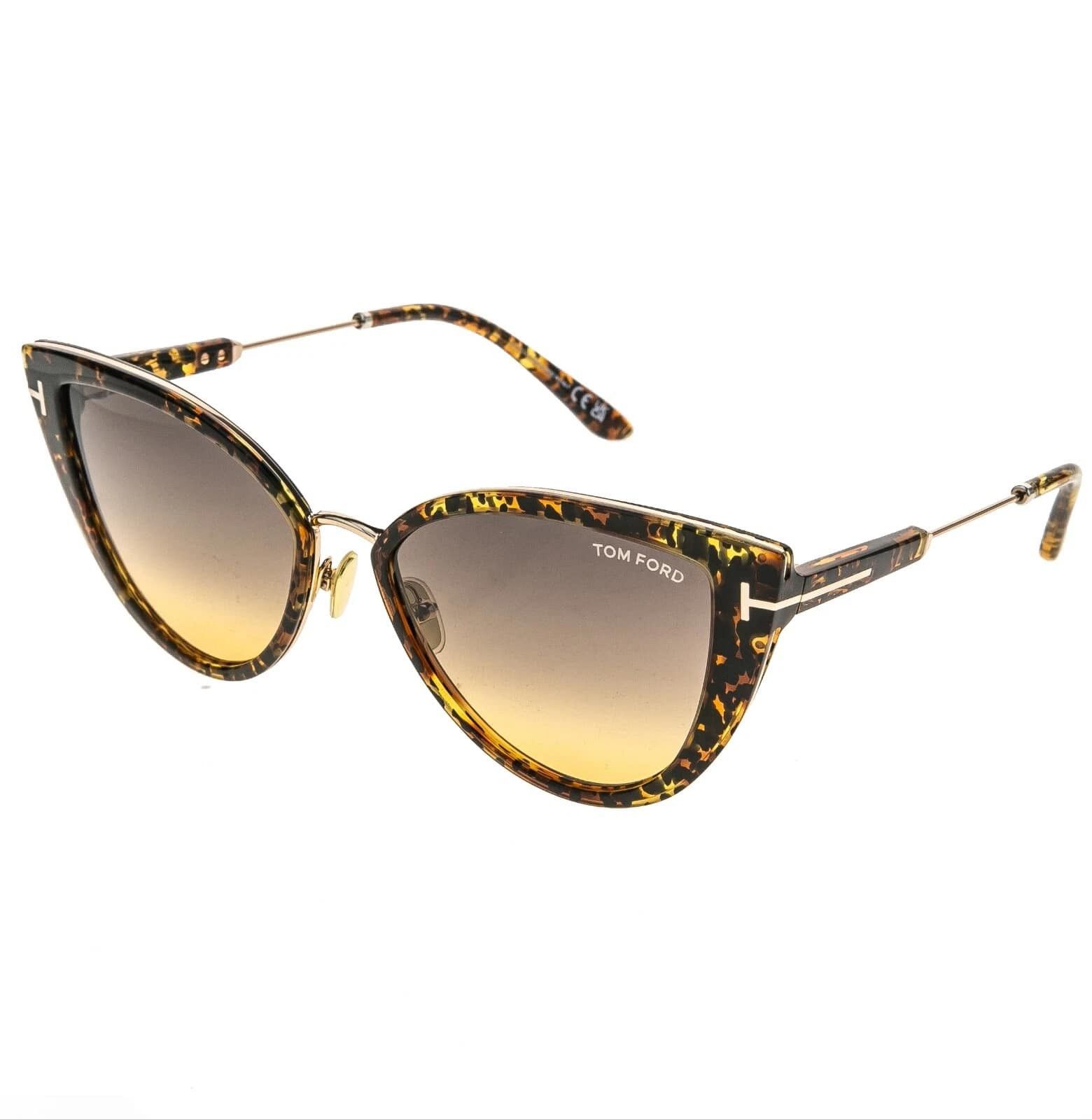 Tom Ford TOM FORD ANJELICA 02 TF0868 52B Gold Brown Sunglasses 868 Size ONE SIZE - 10 Thumbnail