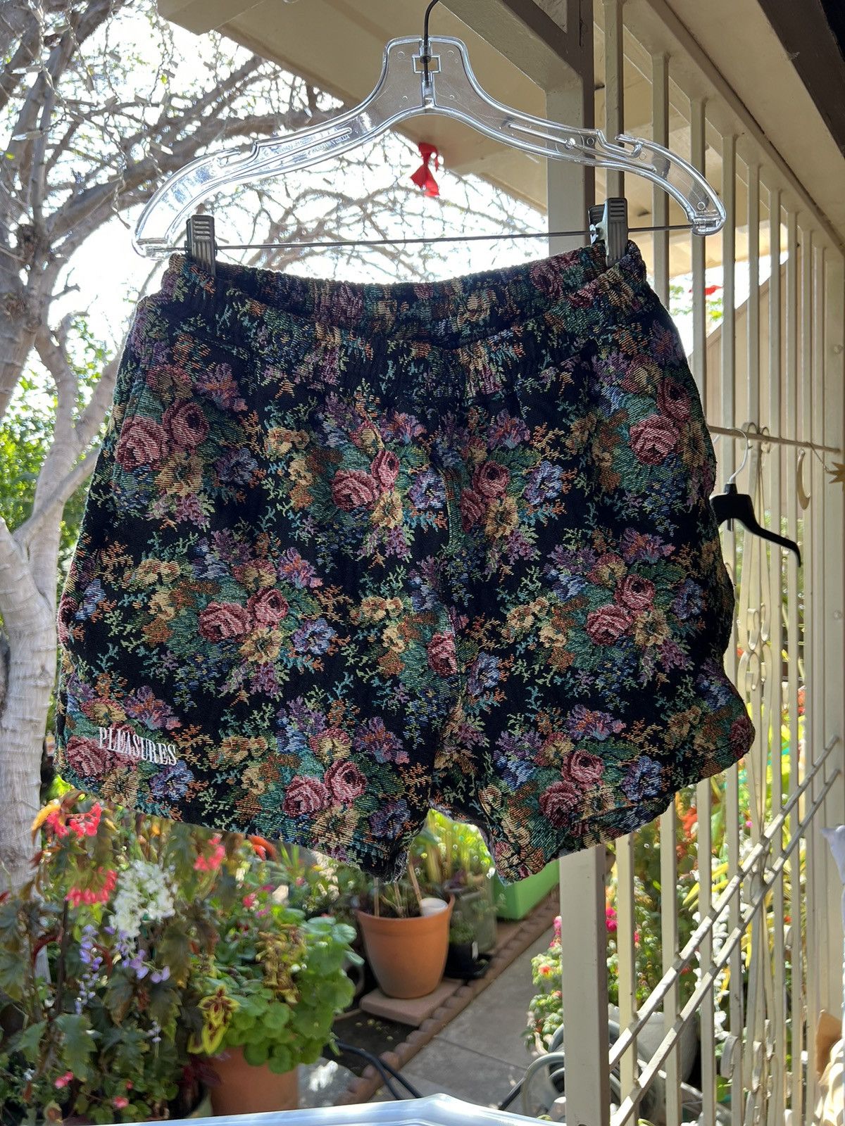 image of Pleasures Floral Tapestry Shorts, Men's (Size 36)