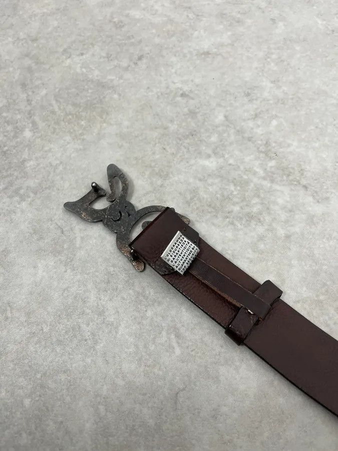 Dolce & Gabbana SS2004 Dolce & Gabbana Art Nouveau Brown Leather Belt Size ONE SIZE - 8 Thumbnail