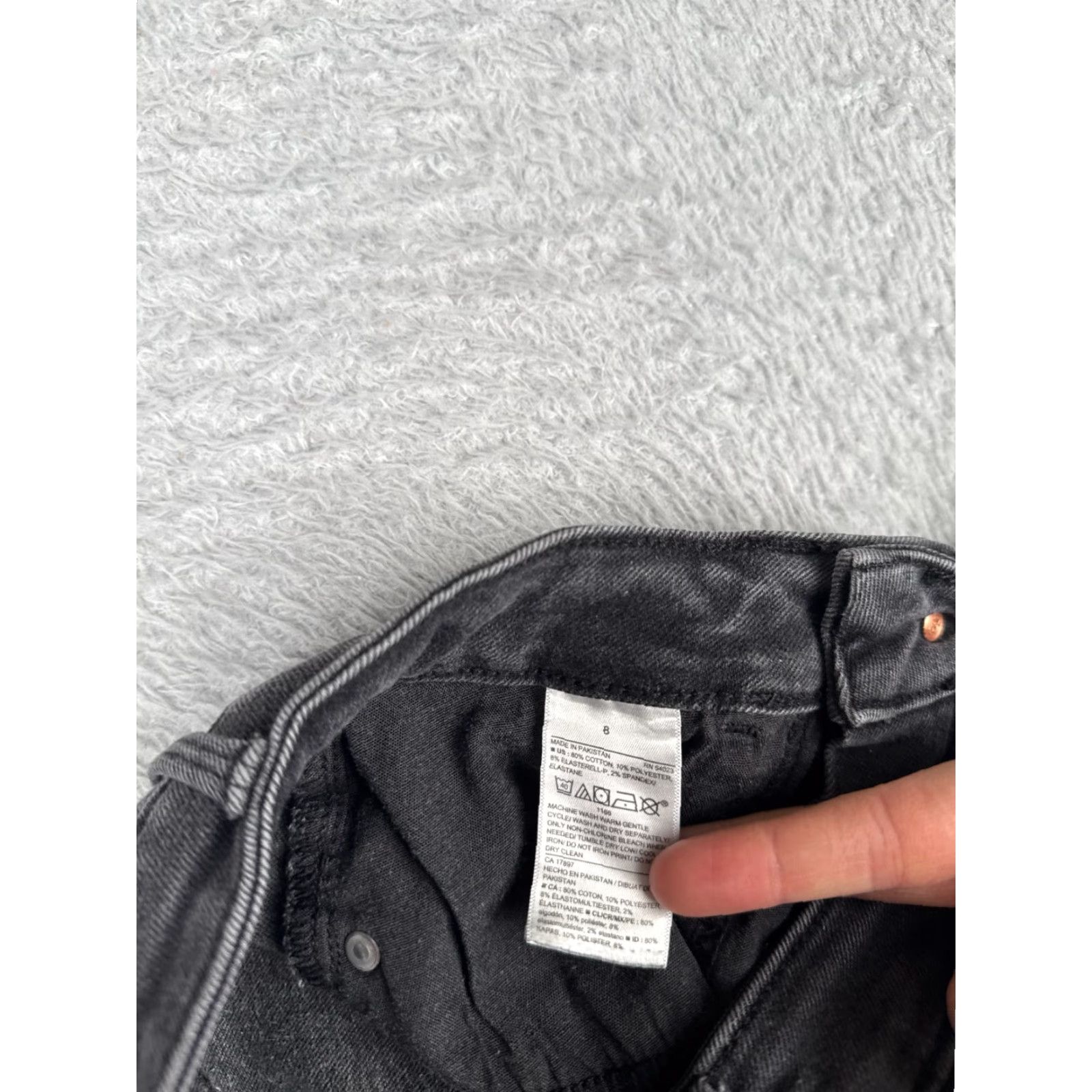Old Navy VINTAGE Old Navy Jeans Womens 8 Gray Denim Super Skinny Rockstar Extra High Rise 26x26 Size 30" / US 8 / IT 44 - 7 Thumbnail