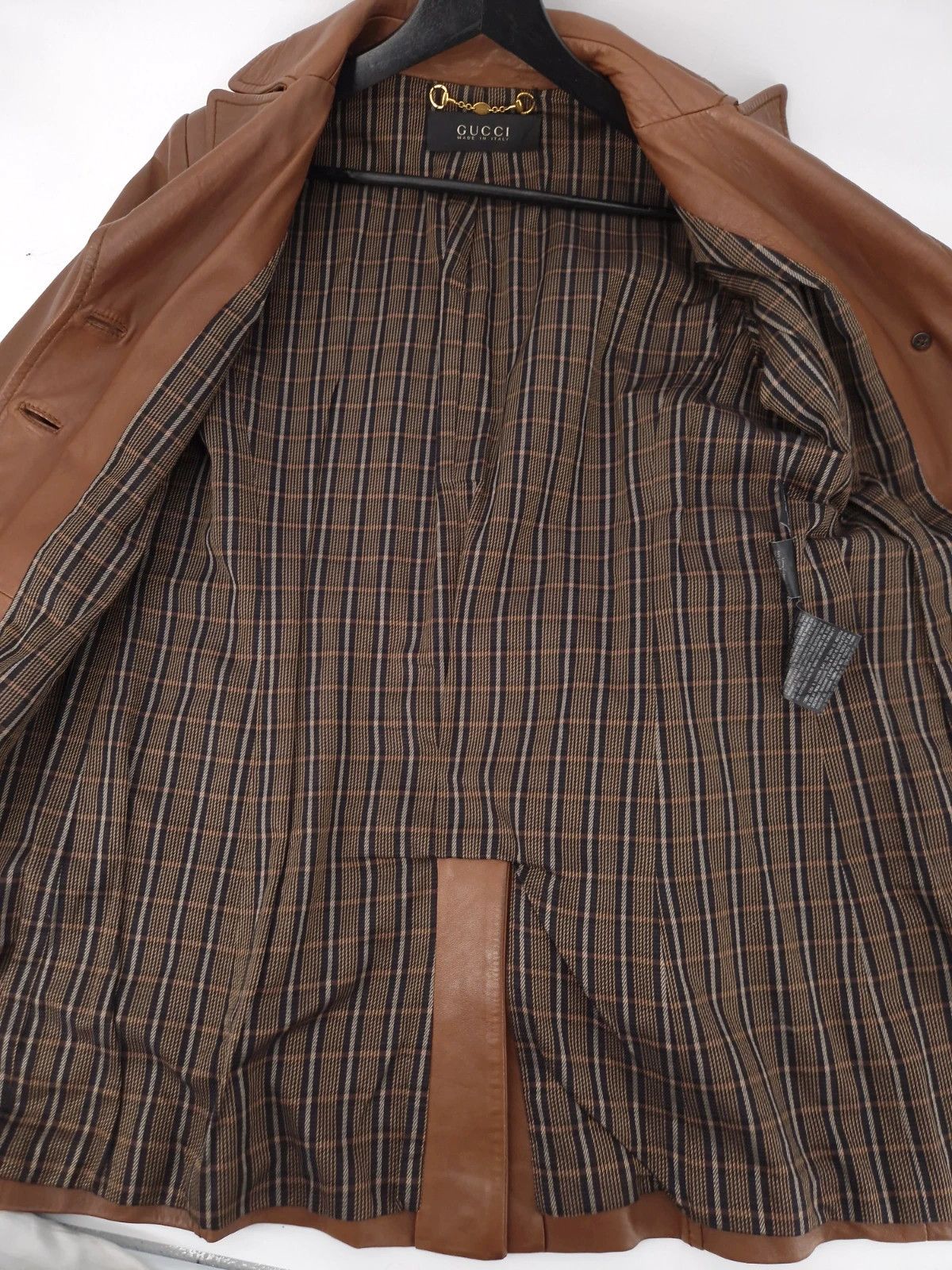 Gucci Gucci by Tom Ford Archival Brown Leather Coat Size S / US 4 / IT 40 - 17 Thumbnail