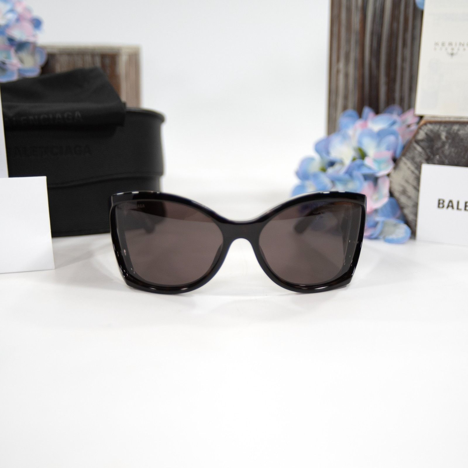 Balenciaga Balenciaga BB0154S Havana Brown Tortoise Logo Acrylic Wrap S Size ONE SIZE - 8 Thumbnail