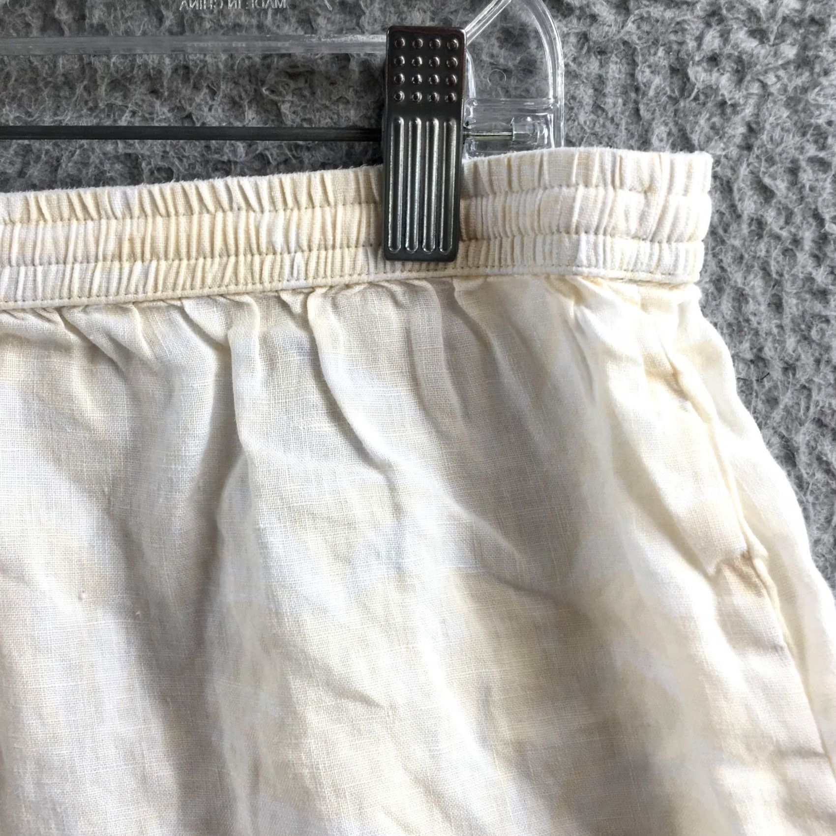 Banana Republic Banana Republic Linen Shorts Womens M Beige High Rise Drawstring Shirt? Size 32" / US 10 / IT 46 - 3 Thumbnail