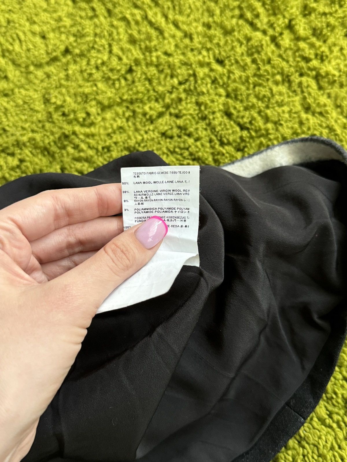 Balenciaga × Designer Balenciaga 2000s archive vintage striped wool mini skirt Size 26" / US 2 / IT 38 - 6 Thumbnail