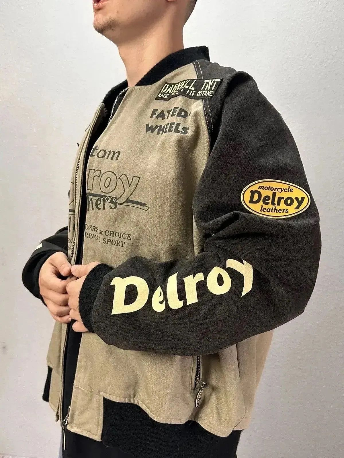 Formula 1 Vintage DELROY Racing Team Moto Jacket Y2K streetwear Size US XL / EU 56 / 4 - 7 Thumbnail
