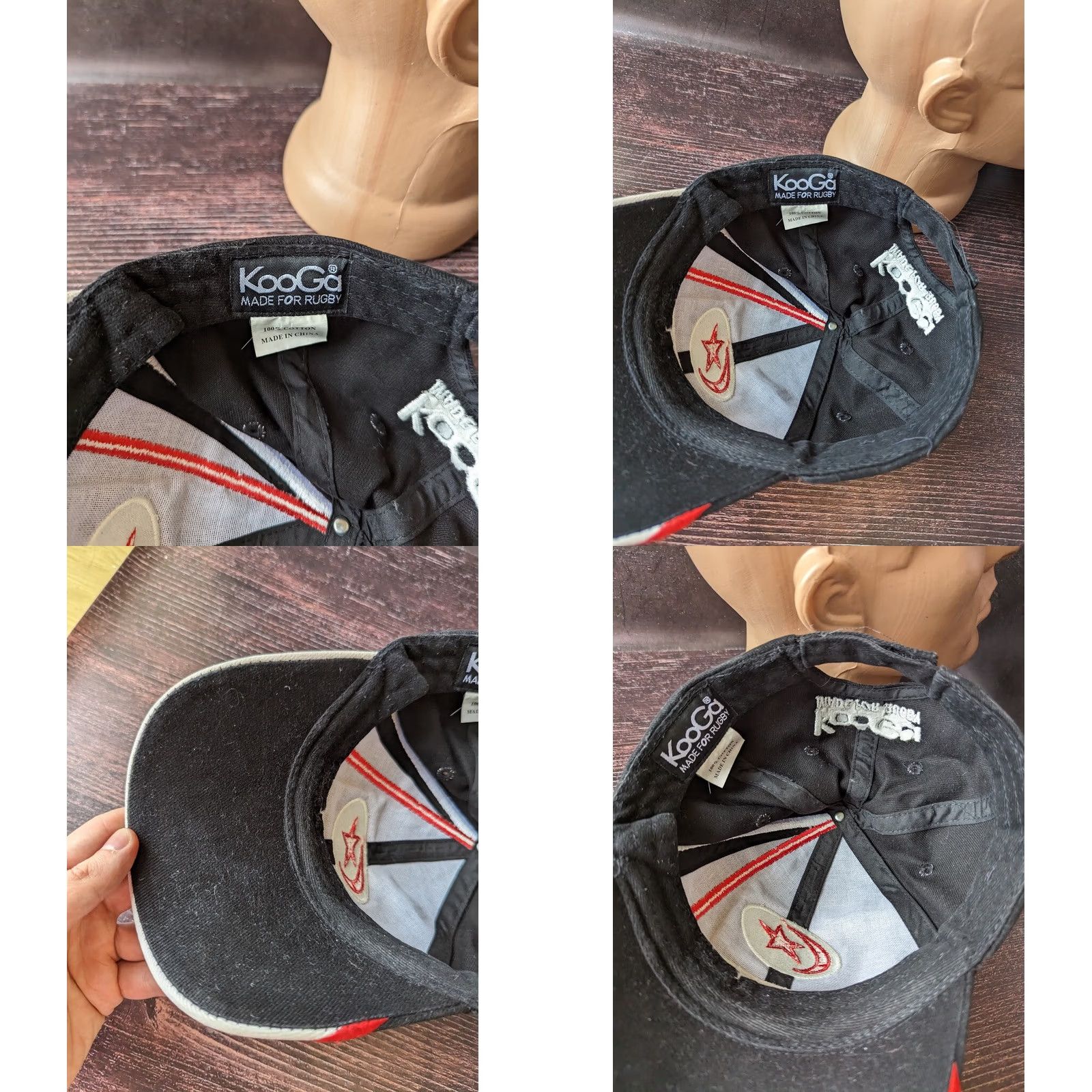 Vintage KOOGA Fan Stadium Cap Hat - Black Baseball - Adjustable - Mens - Chinese Brand - 1 Size - Spring Summer Size ONE SIZE - 8 Thumbnail