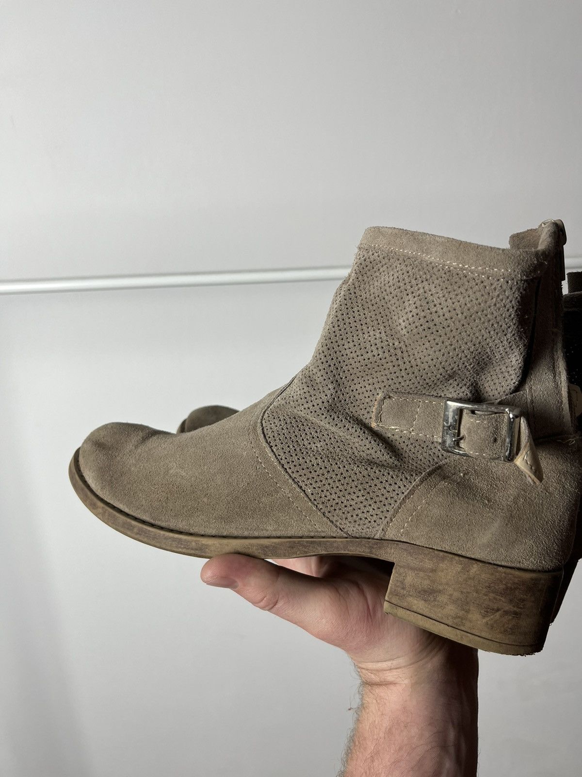 Japanese Brand × Vintage Vintage Leather Suede Boots Cowboy western Shoes Size US 10 / IT 40 - 5 Thumbnail