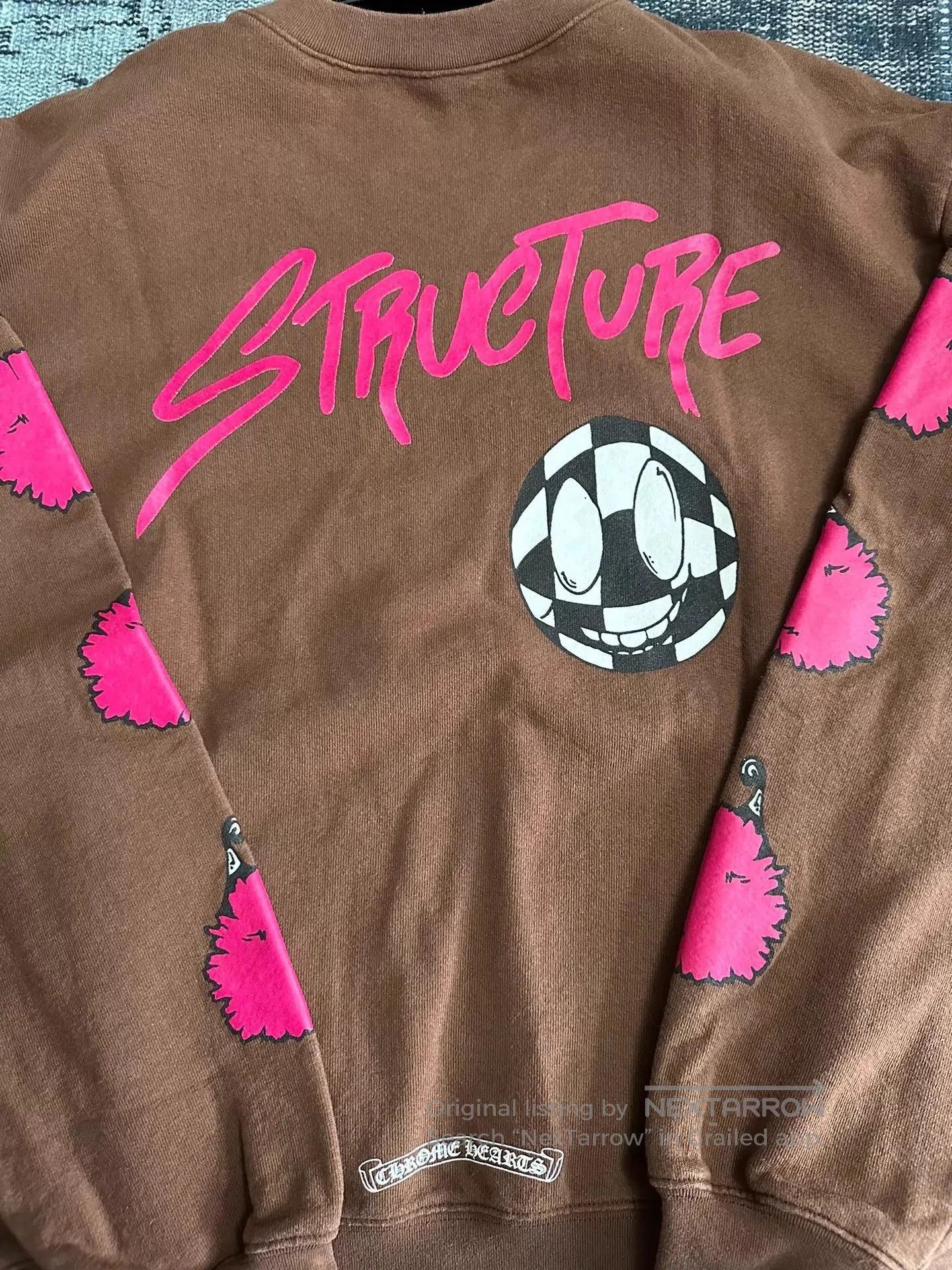 Chrome Hearts Brown Sweatshirt with 'Structure' Print and Graphics. Size US M / EU 48-50 / 2 - 2 Thumbnail